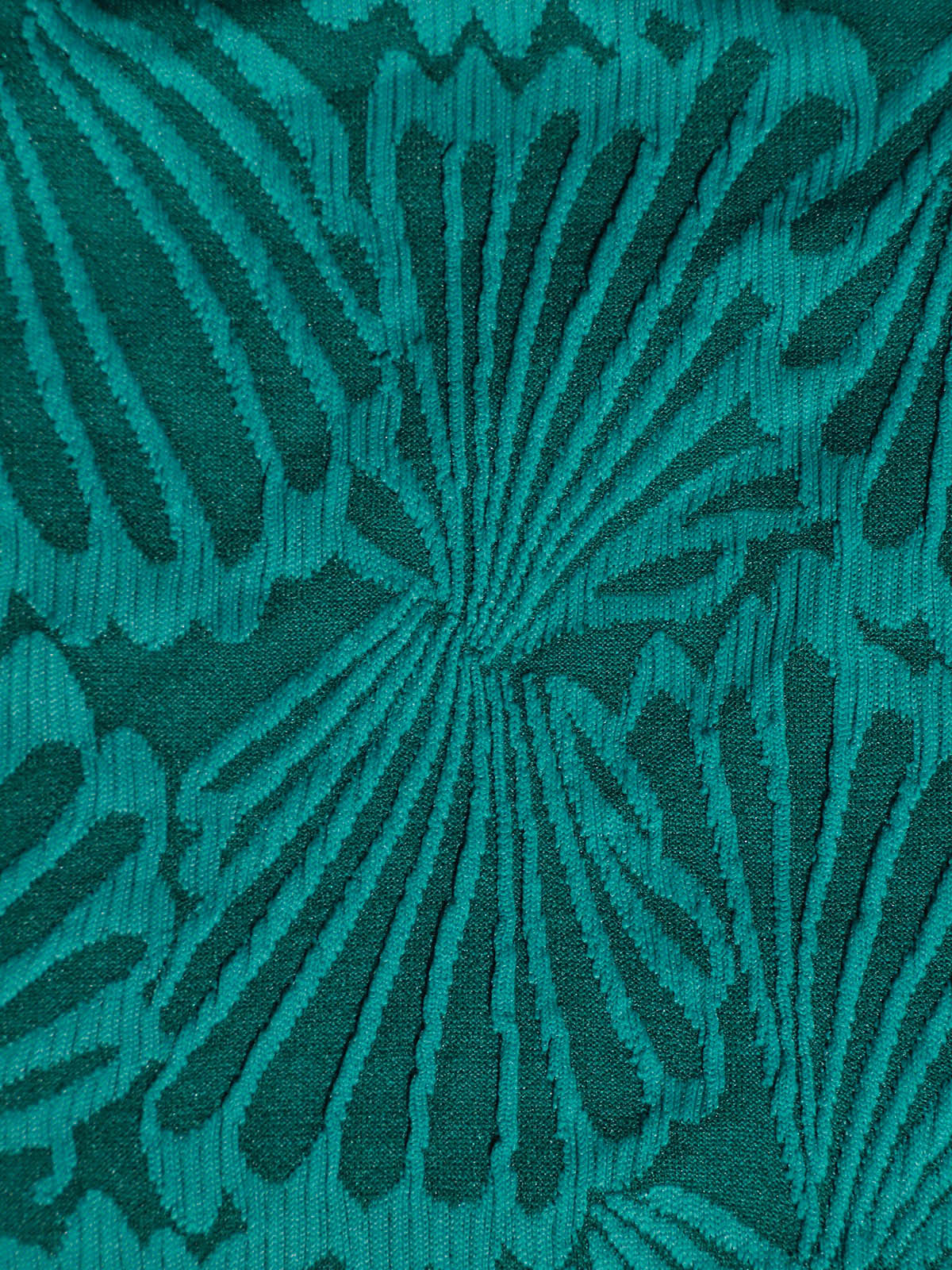 Dark Green Jacquard Plus Size Bikini Bottom
