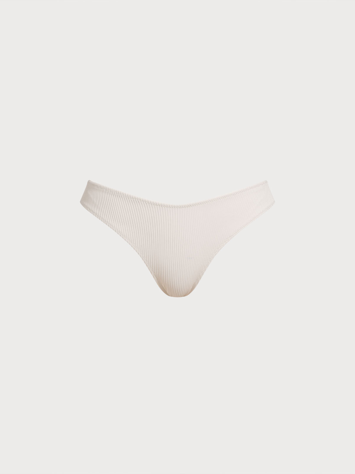 Off White Full Coverage Bikini Bottom