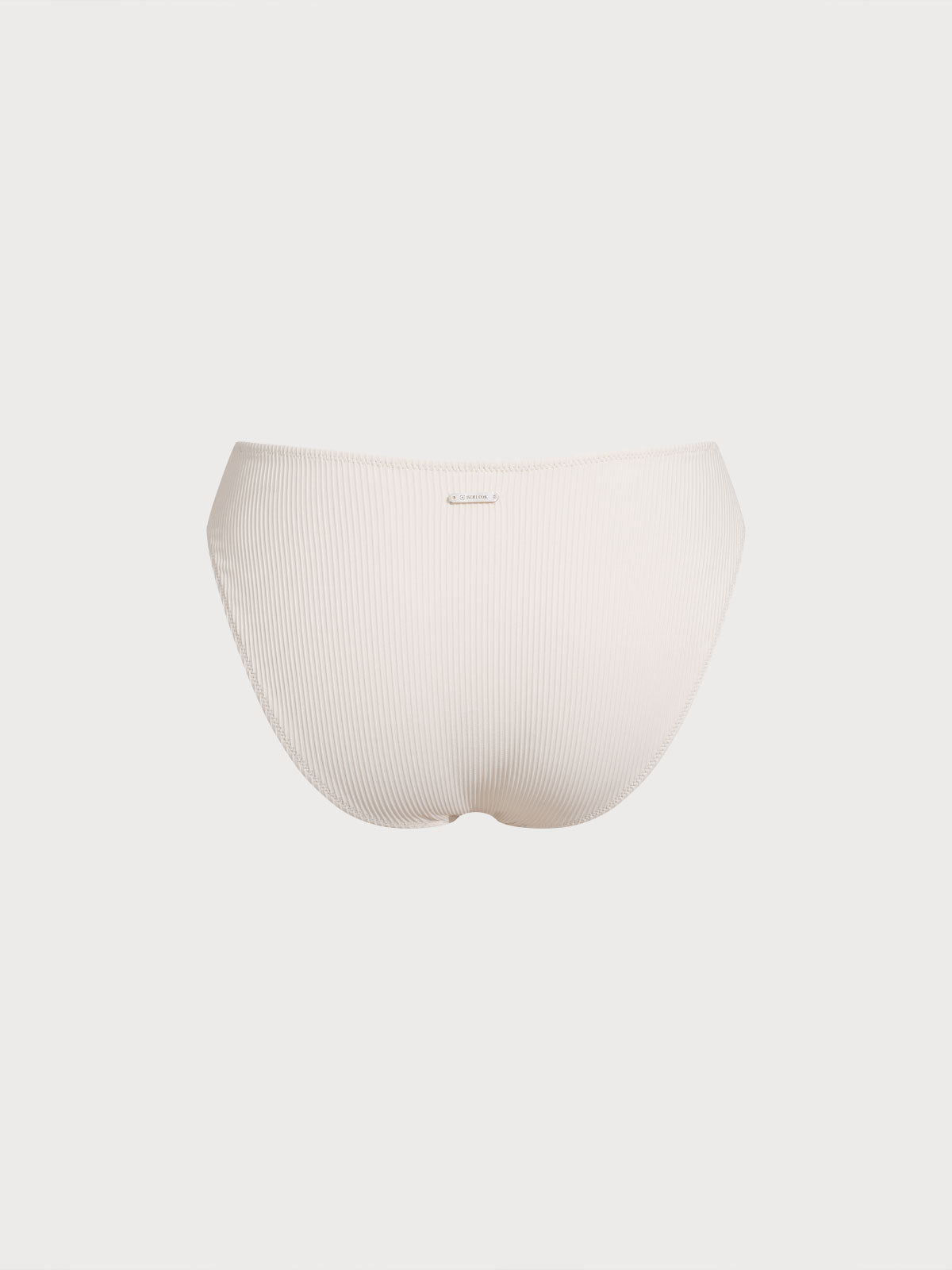 Off White Full Coverage Bikini Bottom