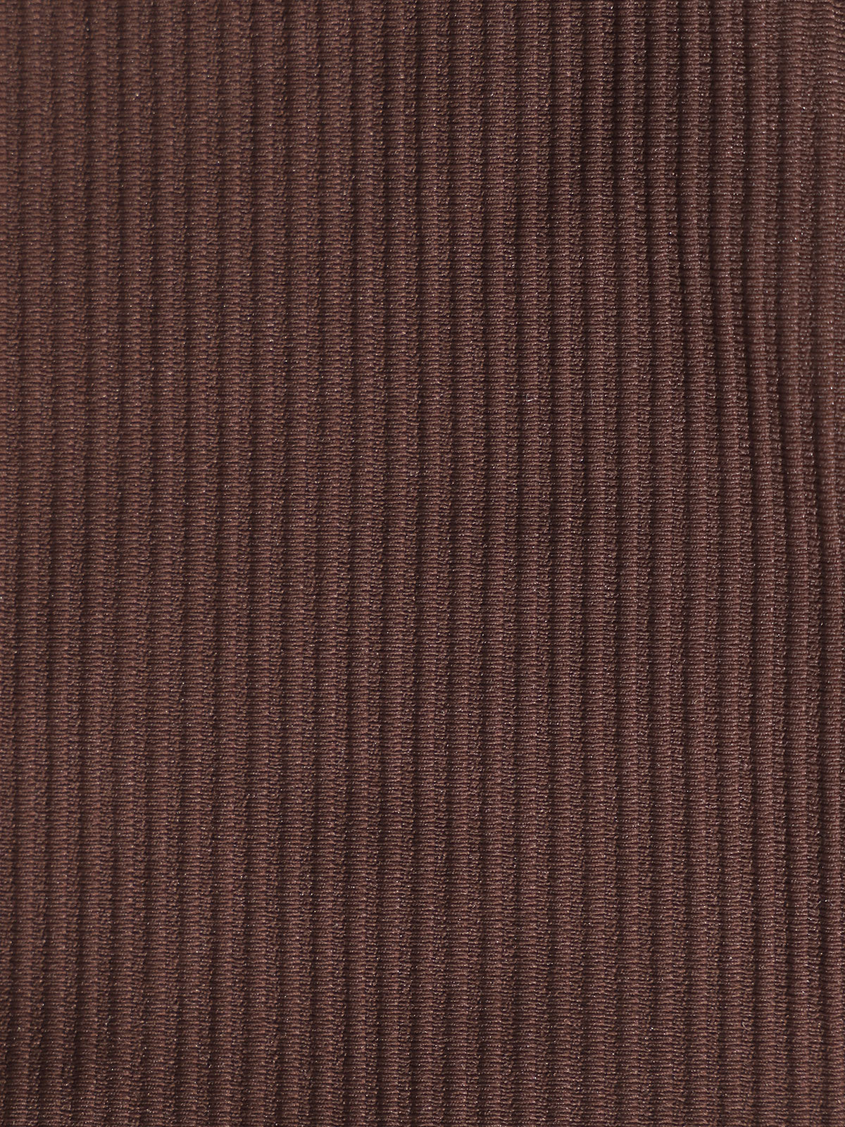 Dark Coffee Ribbed High Cut Bikini Bottom