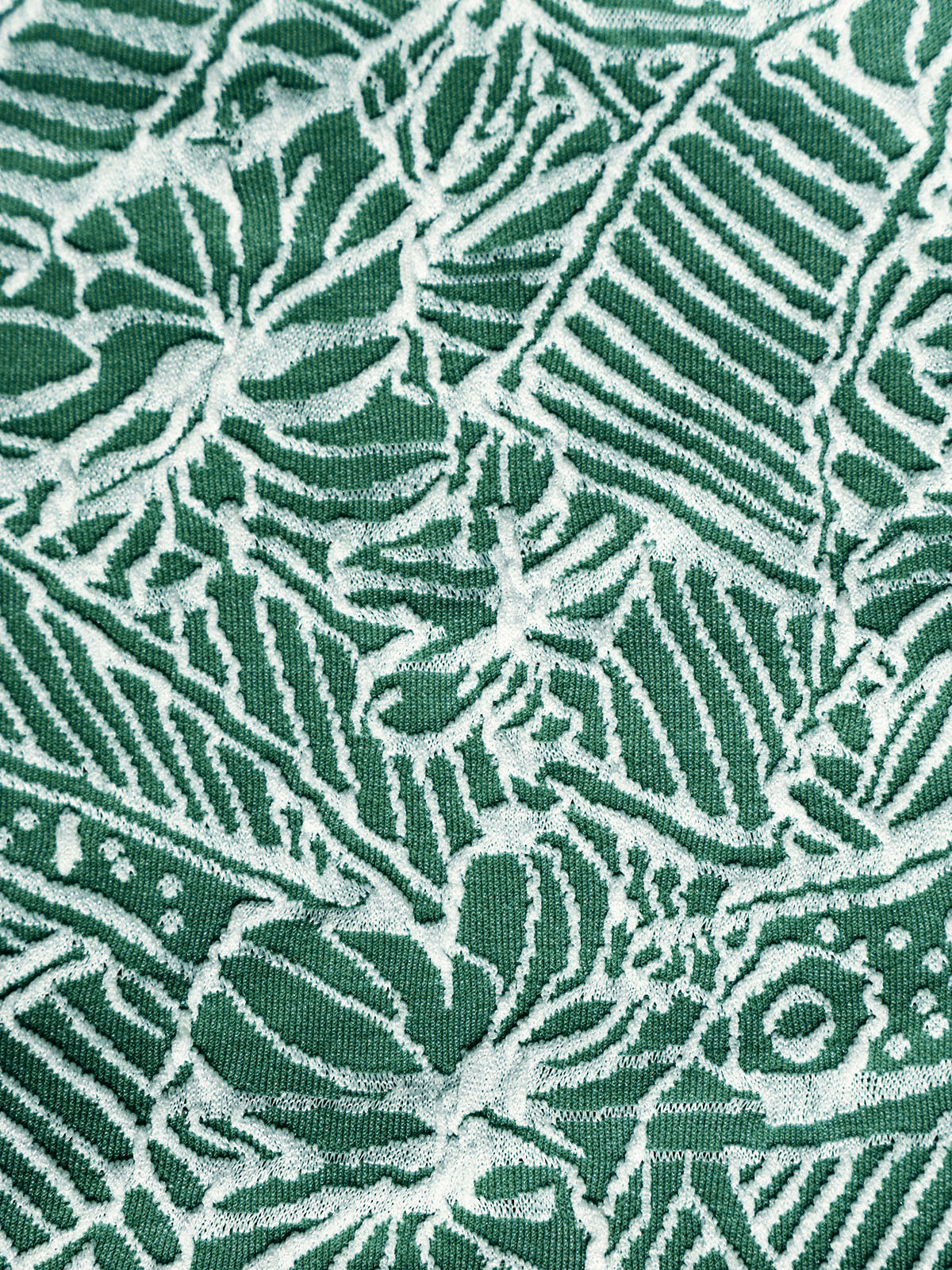 Green Textured Elastic Bikini Bottom
