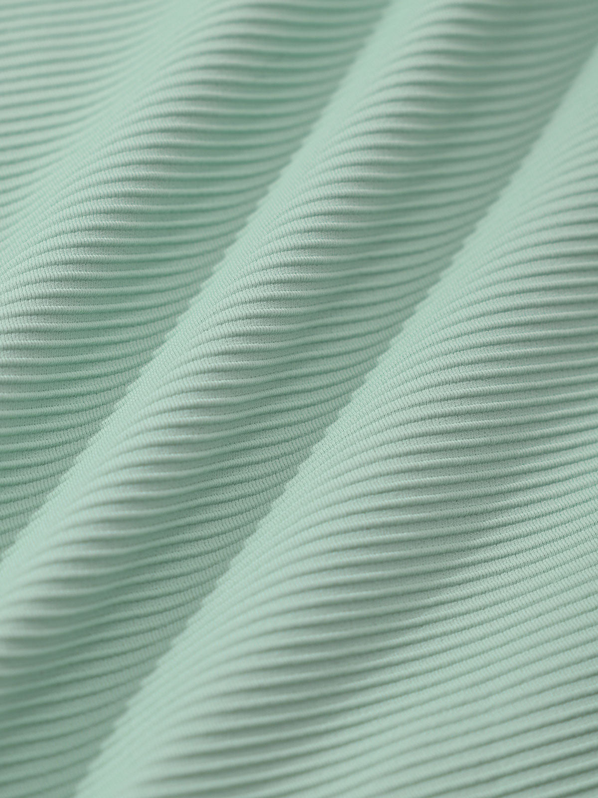 Cyan Ribbed Seam Full Coverage Bikini Bottom