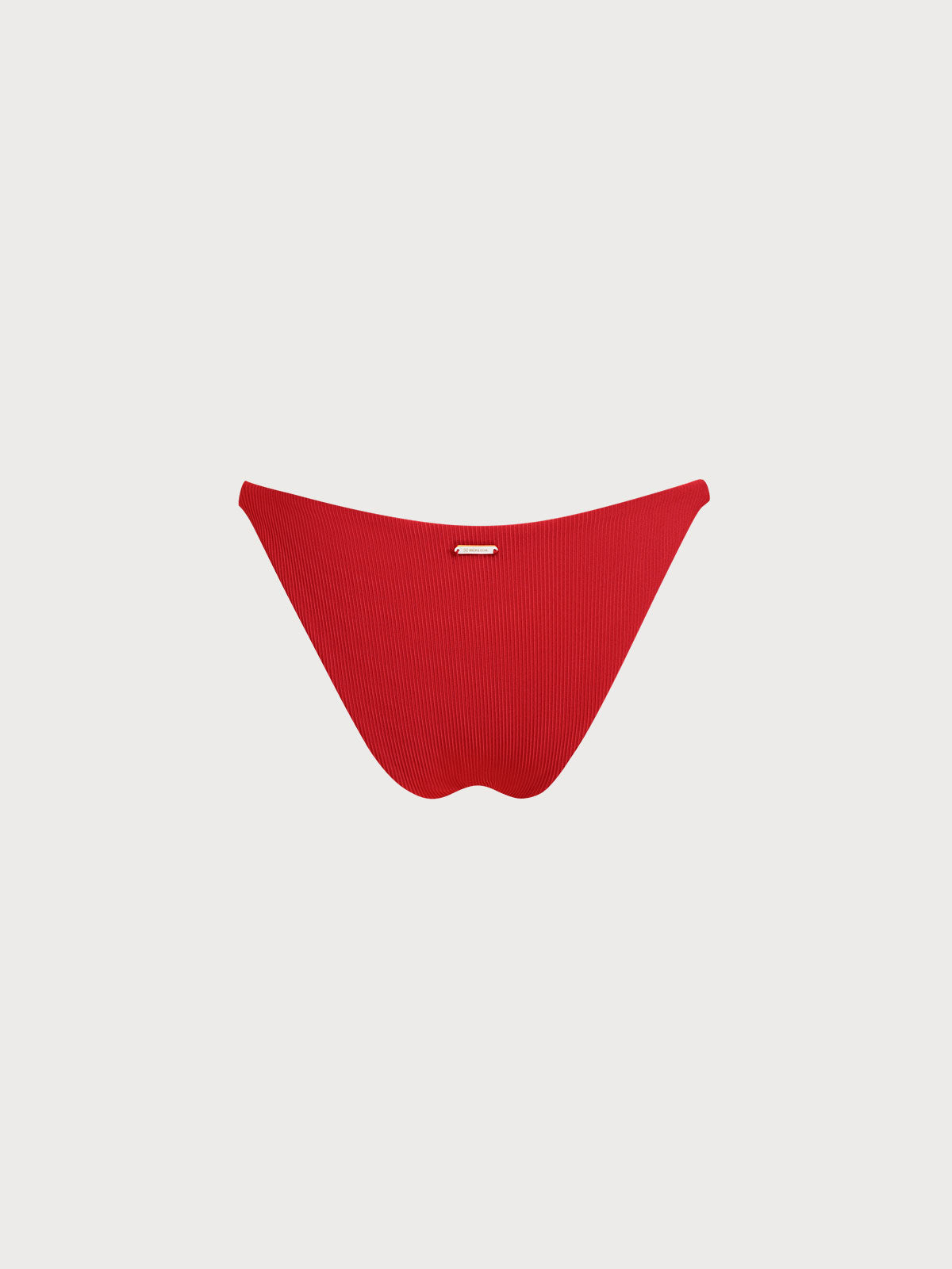 Red Gold-Accented Bikini Bottom