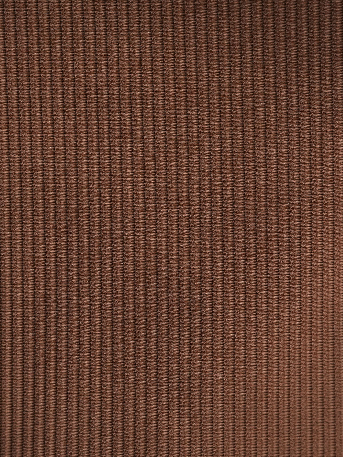 Brown Contrast Trim V-Cut Full Coverage Bikini Bottom