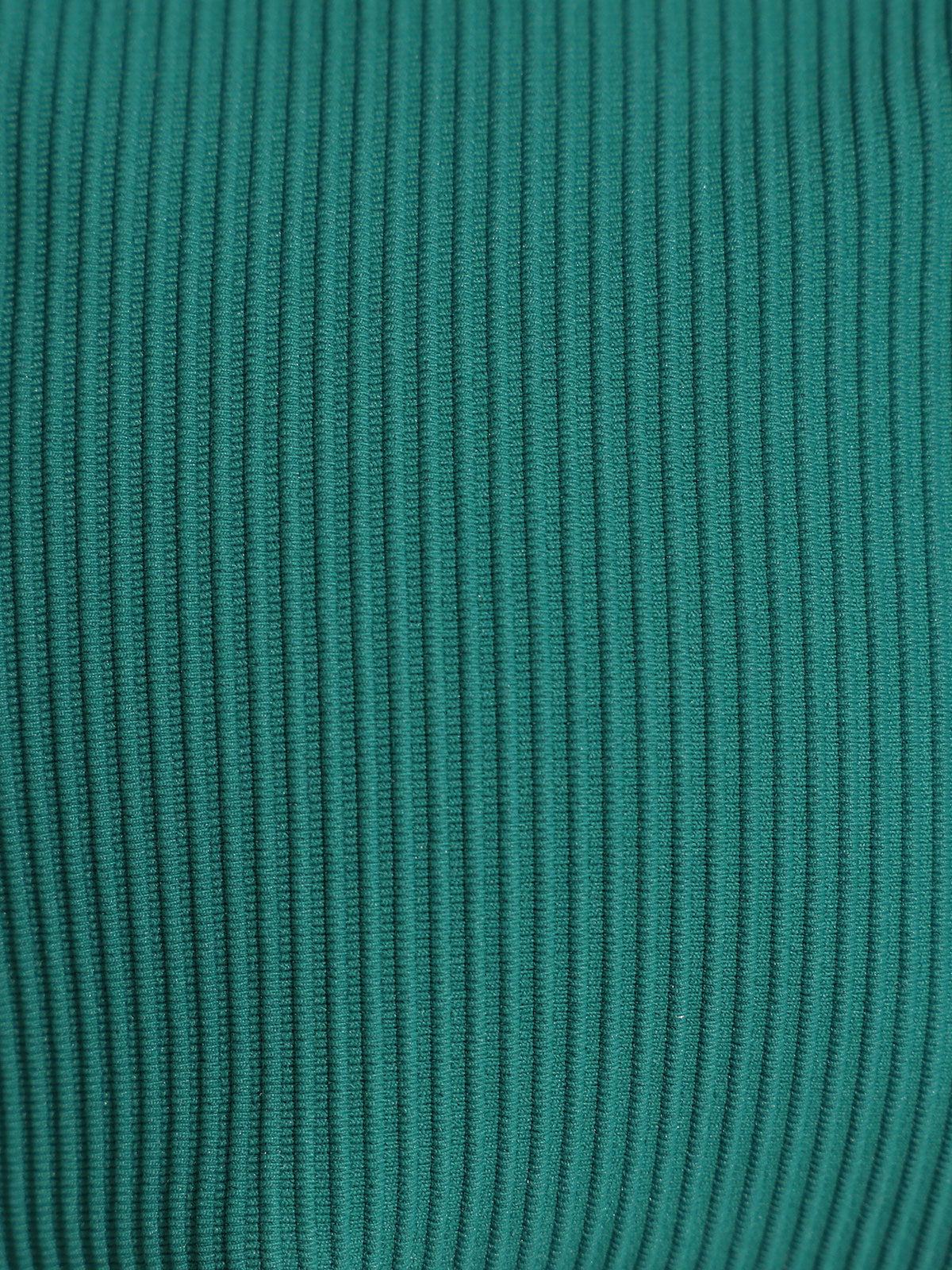 Green Contrast Trim V-Cut Full Coverage Bikini Bottom