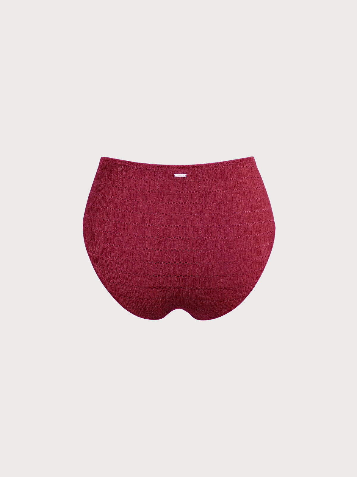 Red V Cut Plus Size Bikini Bottom