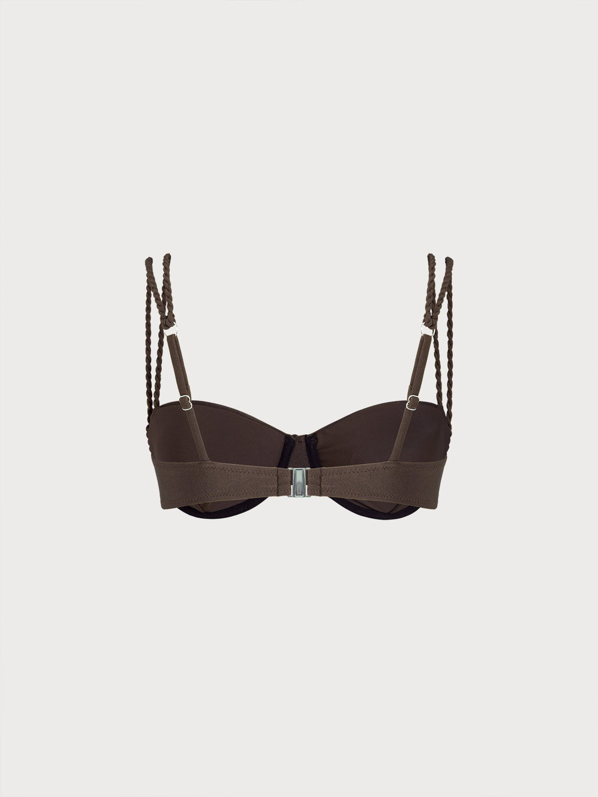 Dark Coffee Double Strap Underwire Bikini Top