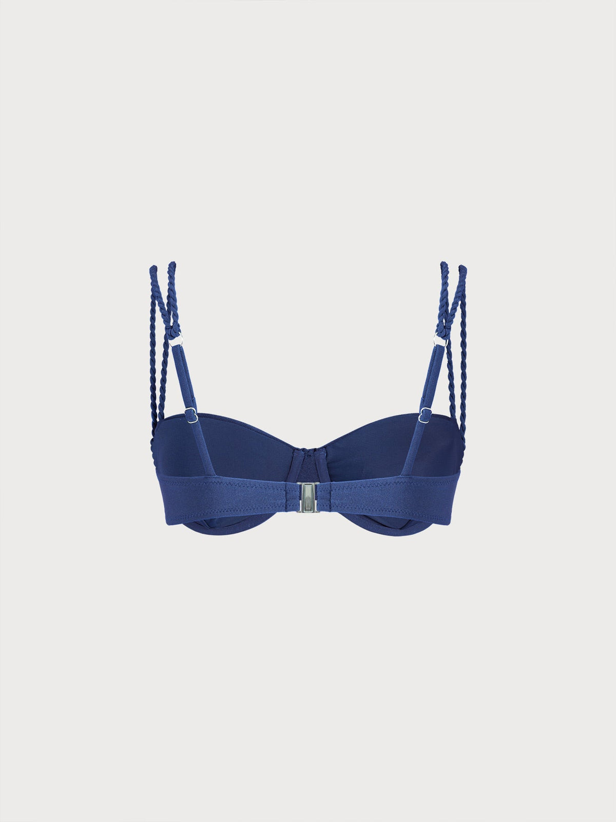 Blue Double Strap Underwire Bikini Top