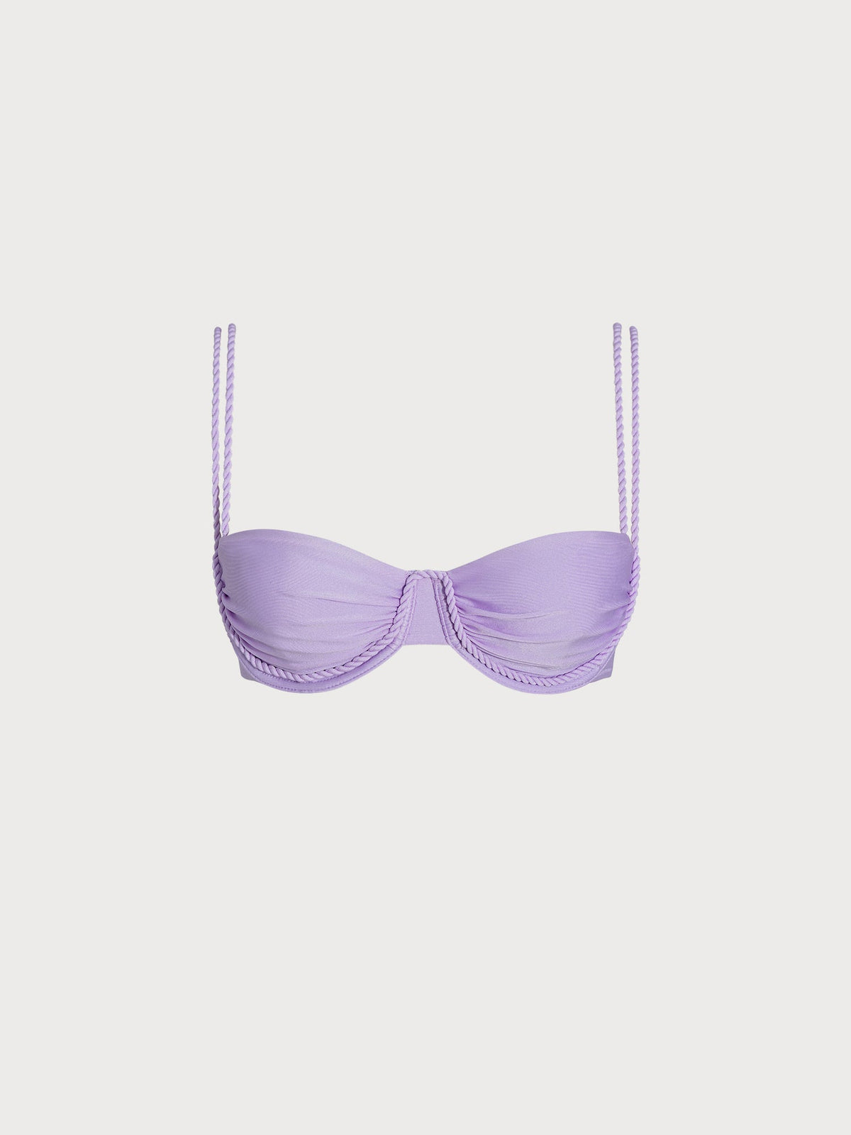 Purple Double Strap Underwire Bikini Top