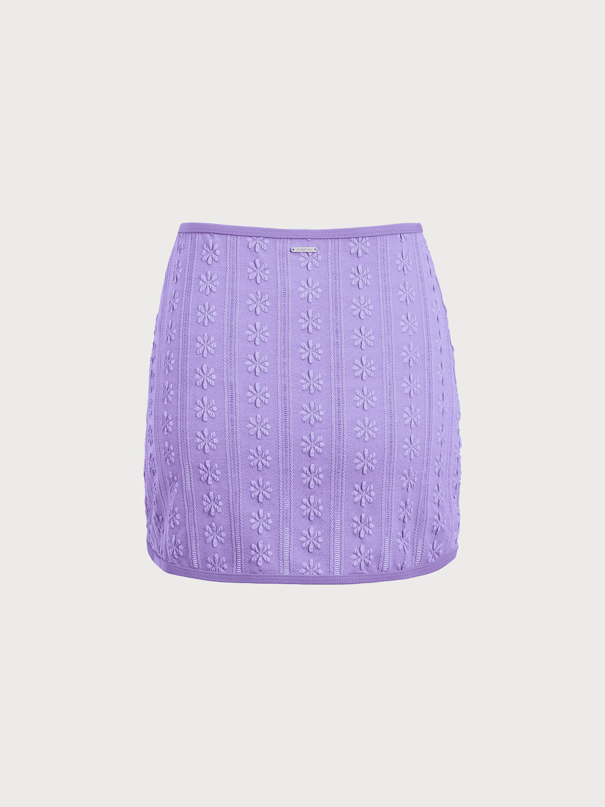 purple Jacquard Cover-Up Skirt