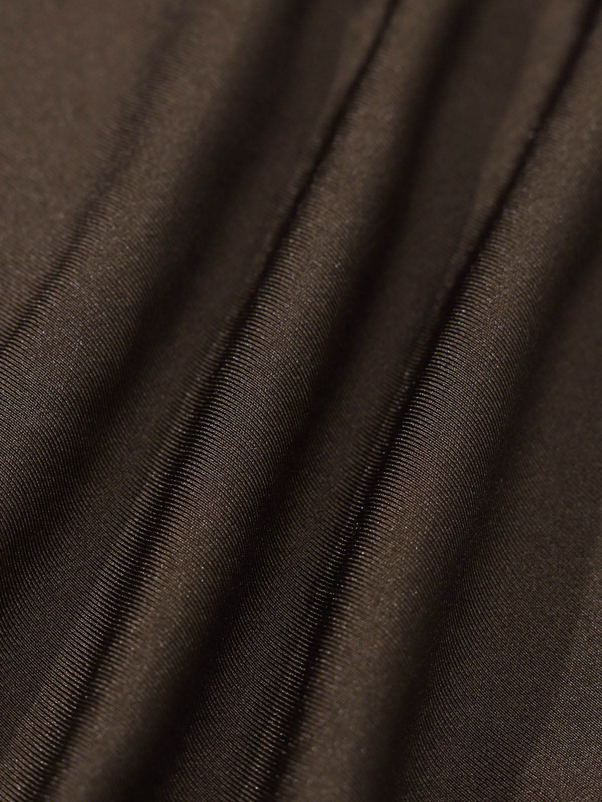 Dark Coffee V-Notch One-Piece Swimsuit