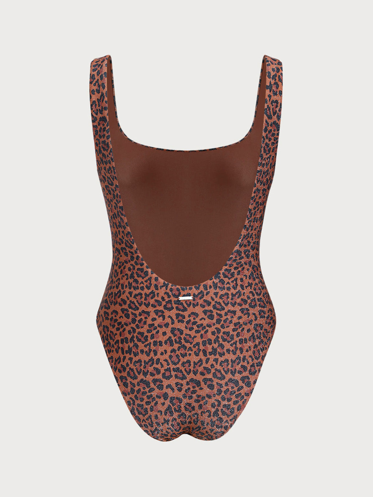 Leopard Square Neck One Piece Swimwear