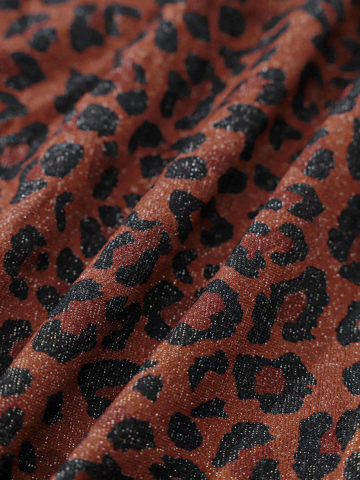 Leopard Square Neck One Piece Swimwear