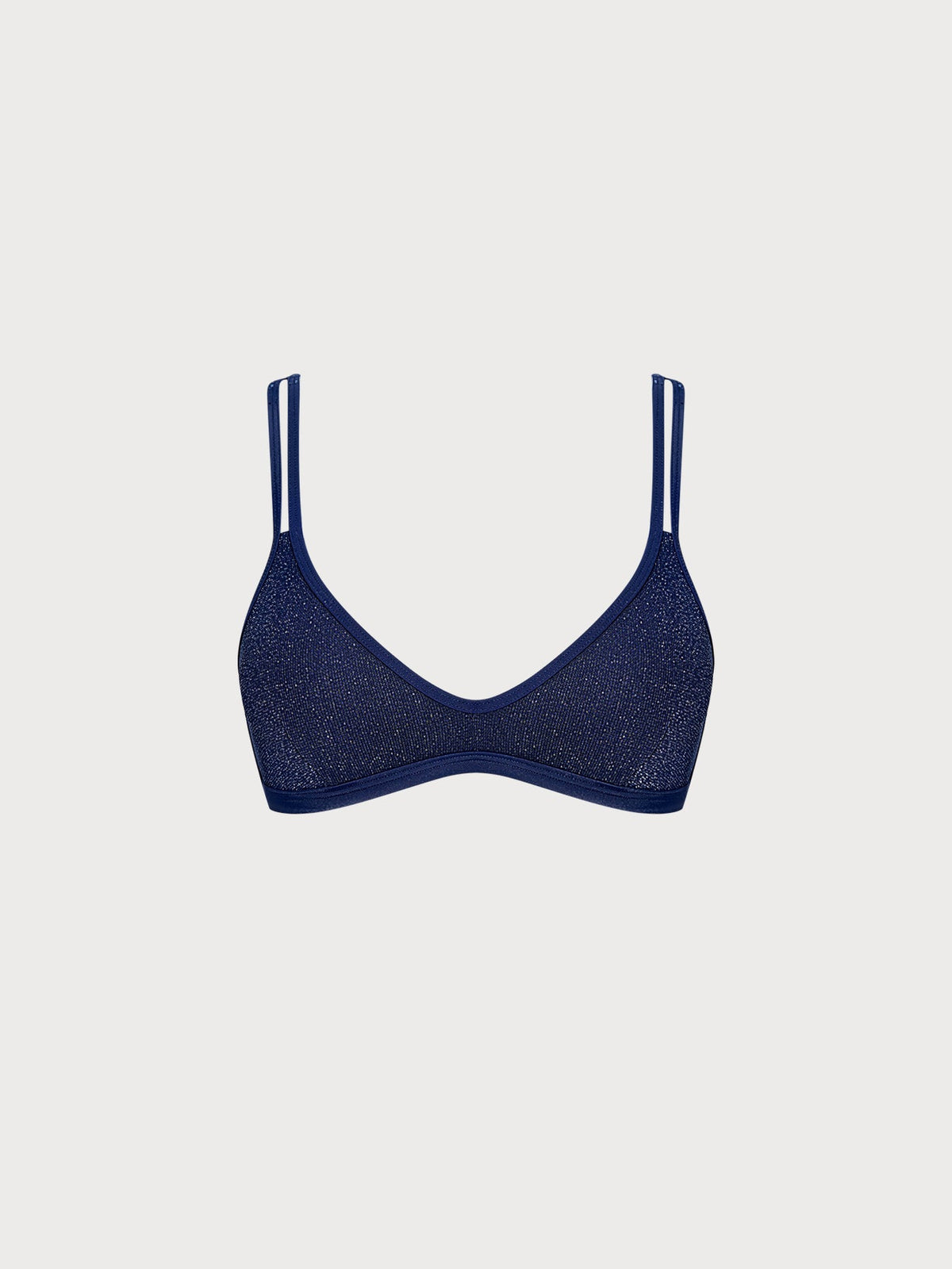 Blue Lurex X Cross Surf Top