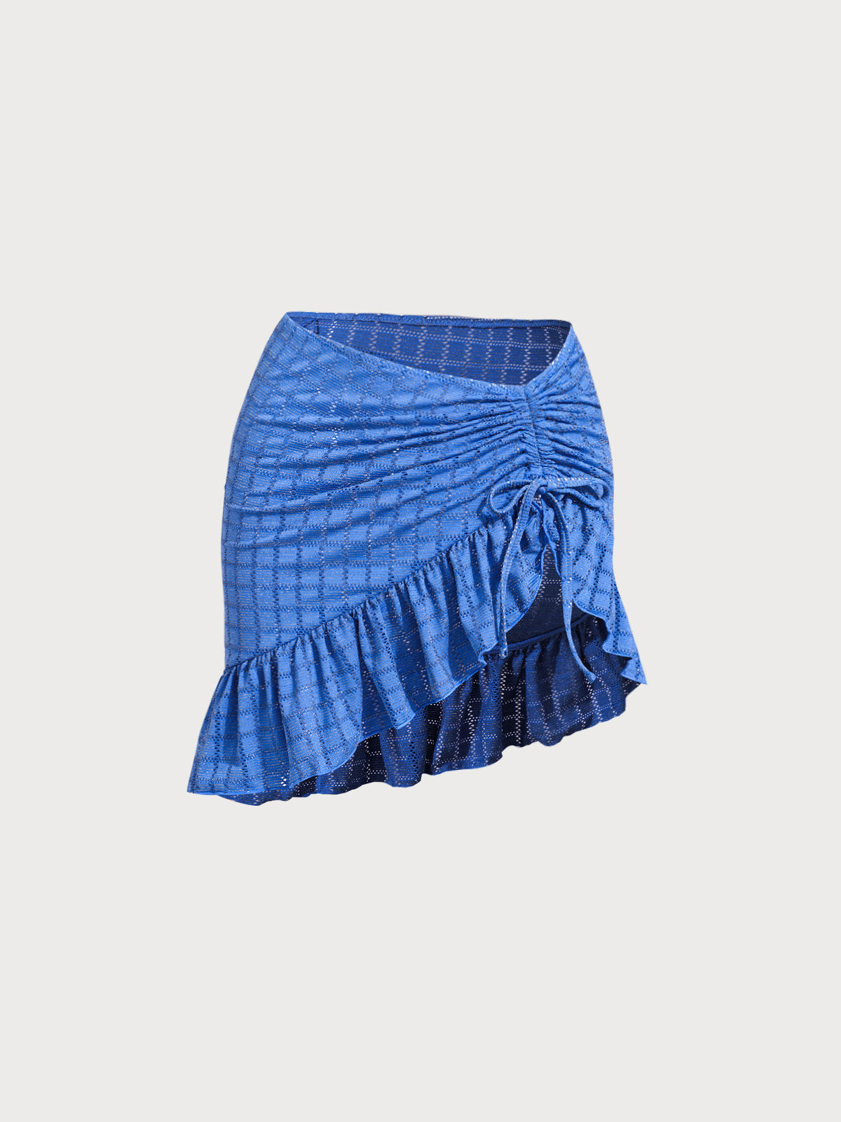 Blue Mesh Cover-Up Skirt