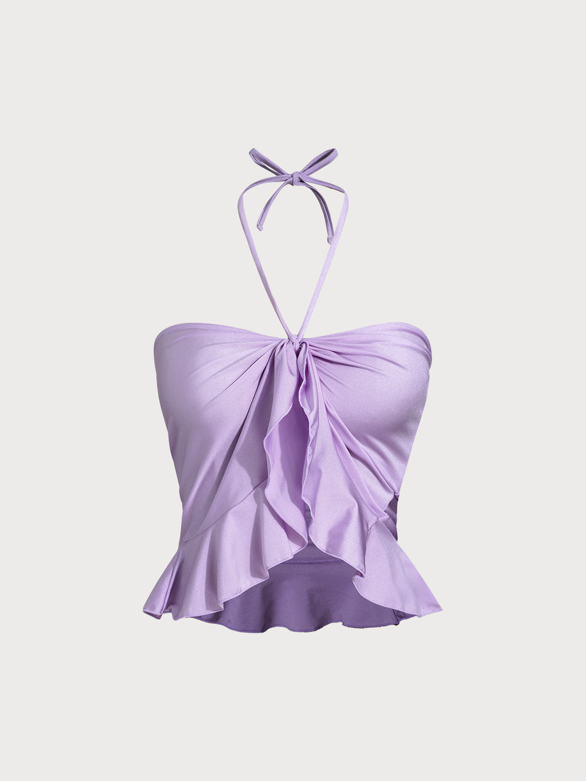 Purple Ruffled Multi-Way Cover Up Skirt
