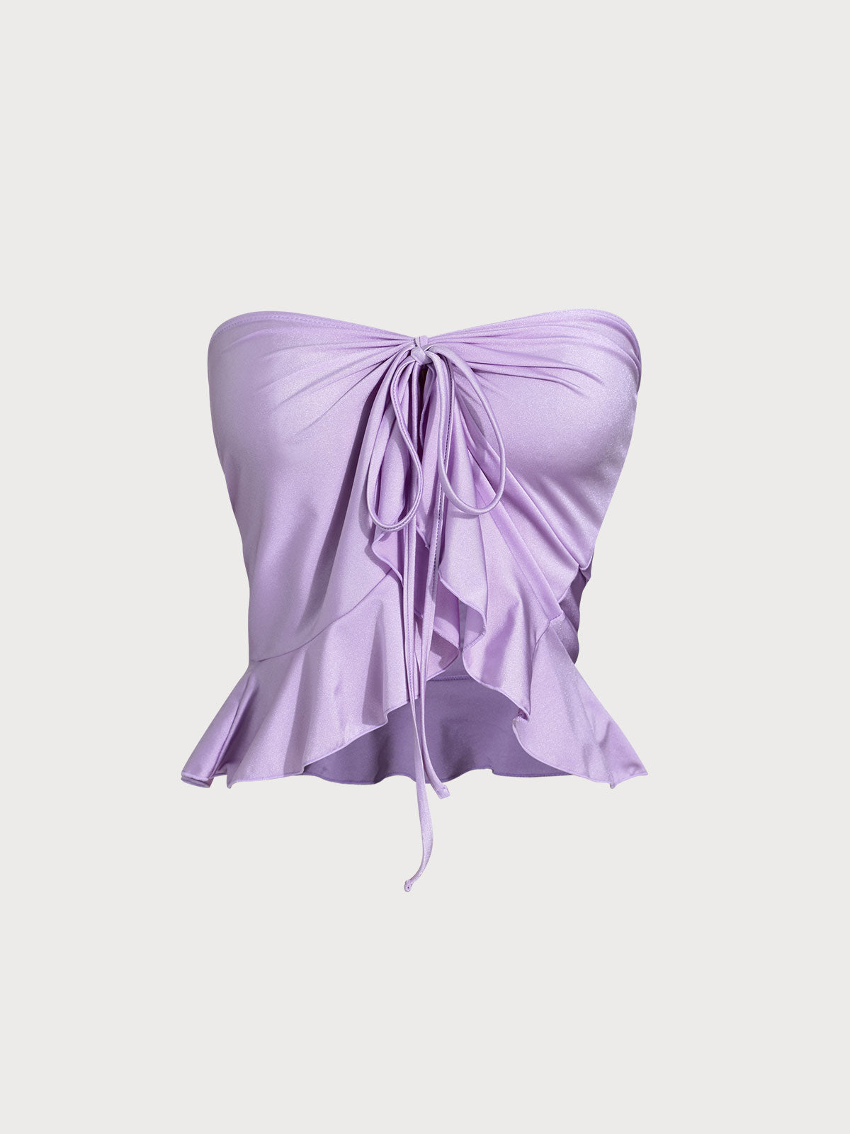 Purple Ruffled Multi-Way Cover Up Skirt