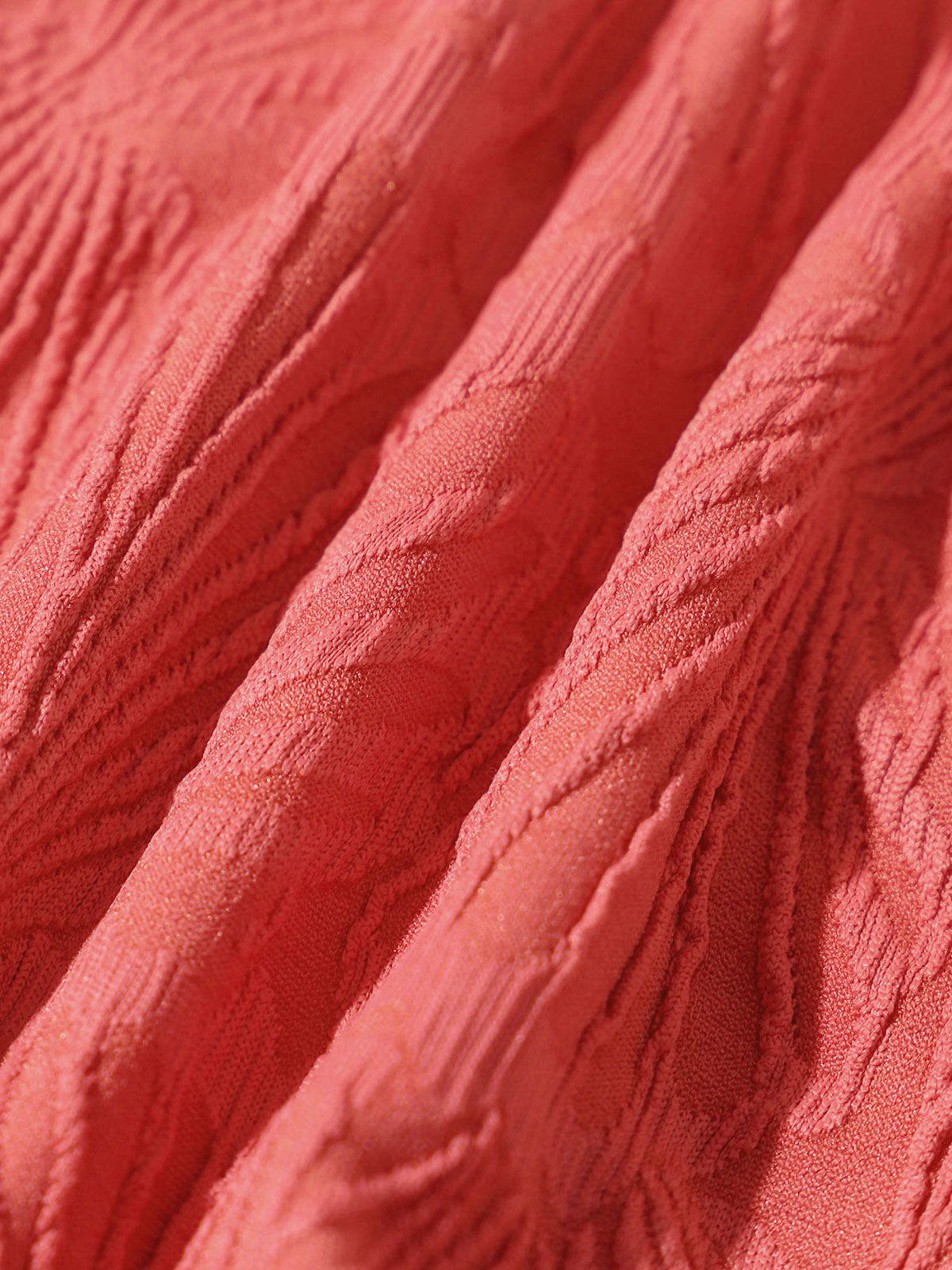 Red Jacquard Cover up Skirt