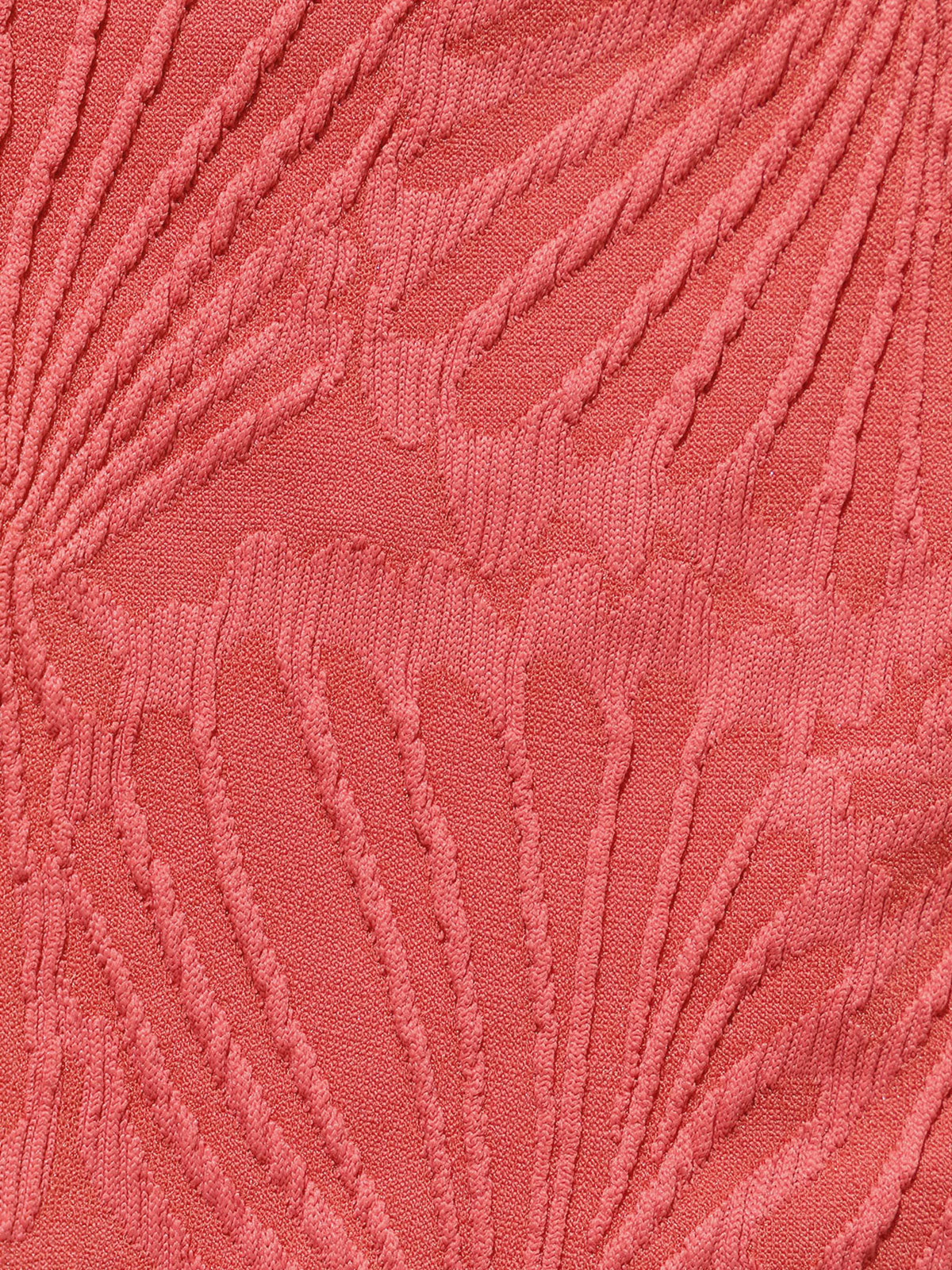 Red Jacquard Cover up Skirt