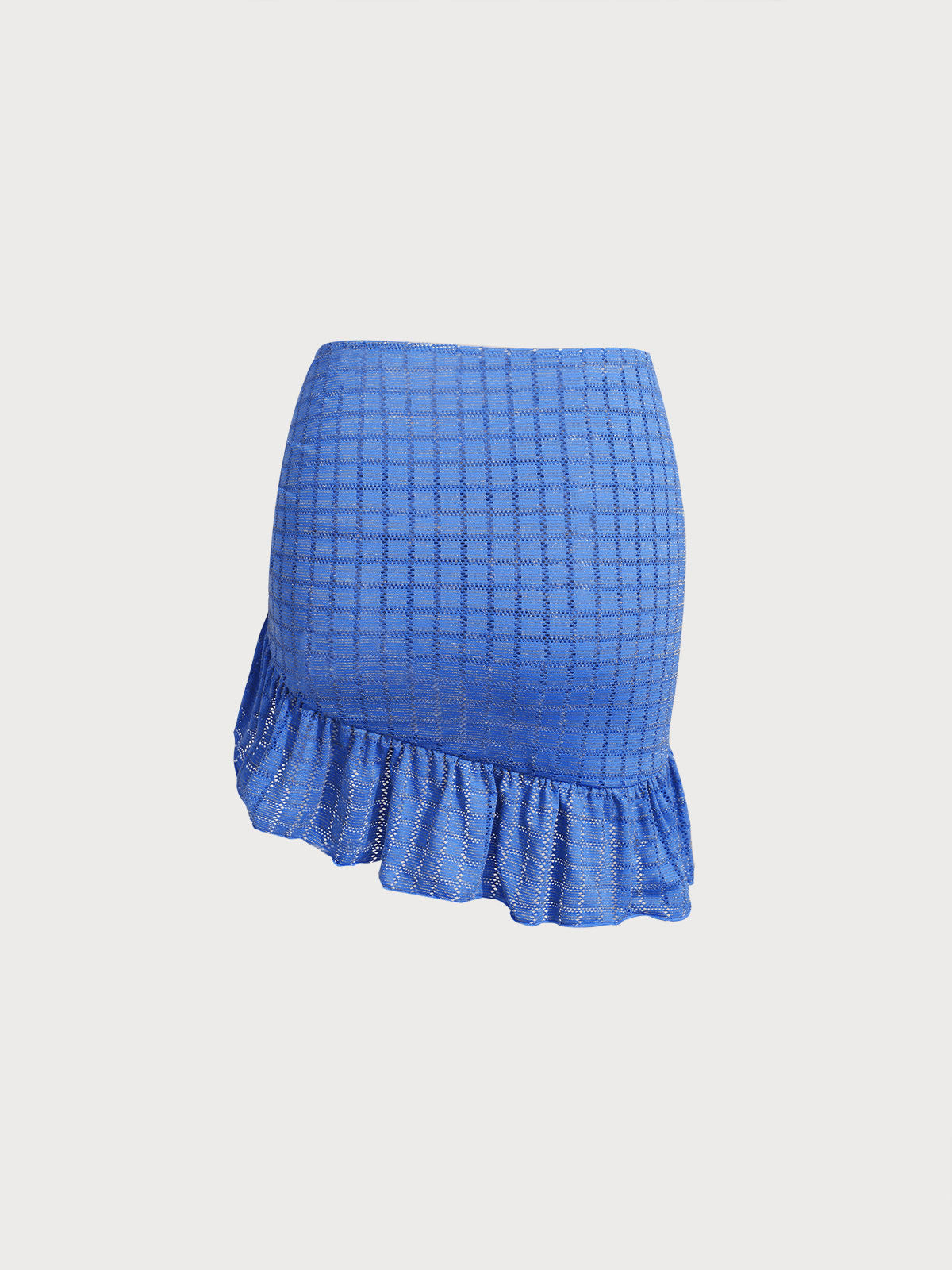 Blue Mesh Cover-Up Skirt