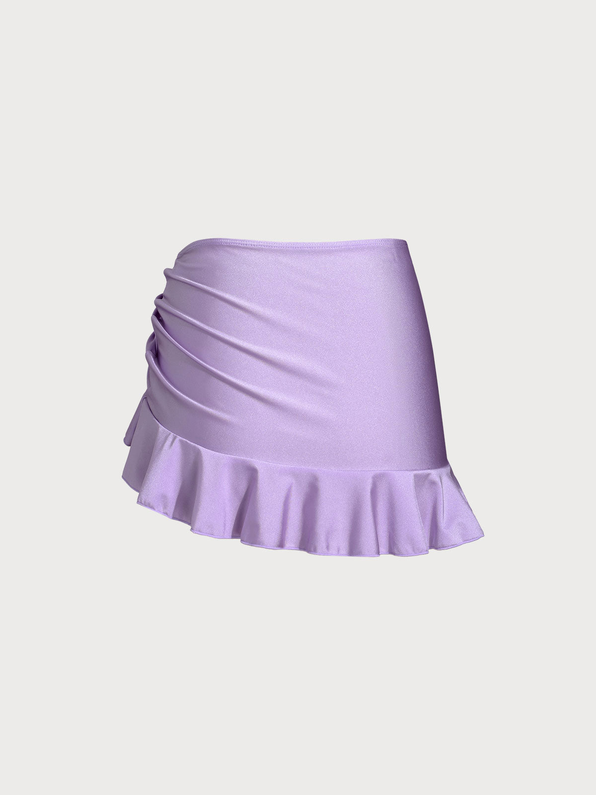Purple Ruffled Multi-Way Cover Up Skirt