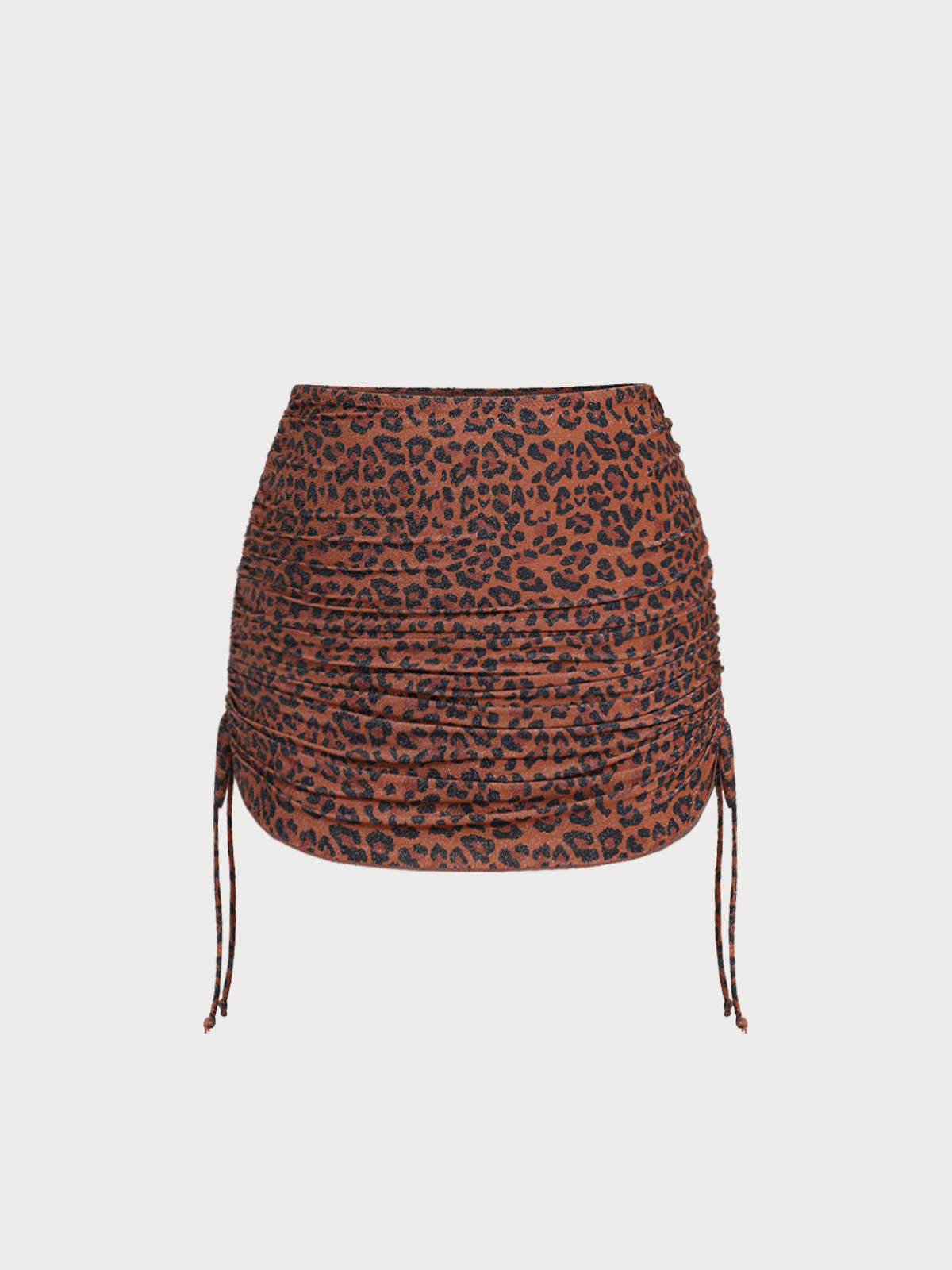 Leopard Print Cover up Skirt