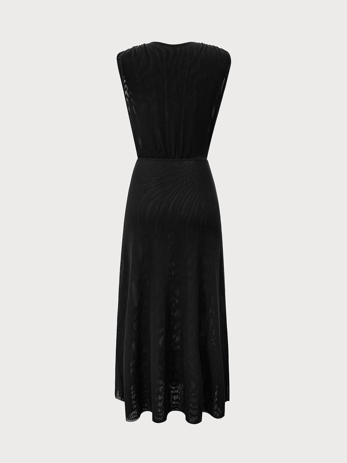 Black V Neck Beach Dress