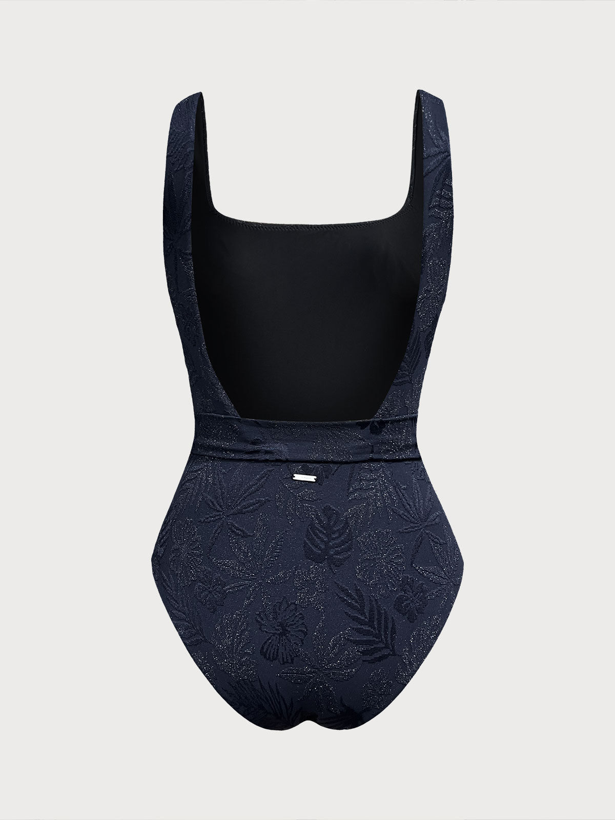Blue Shimmer Textured One-Piece Swimsuit