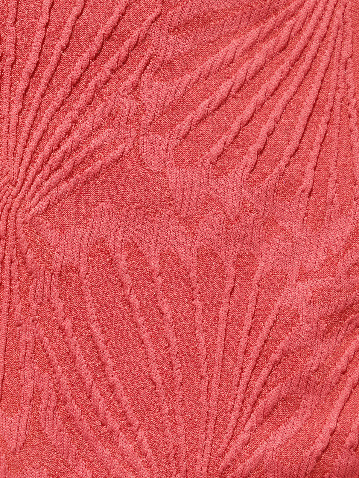 Red Jacquard X Cross One-Piece Swimsuit