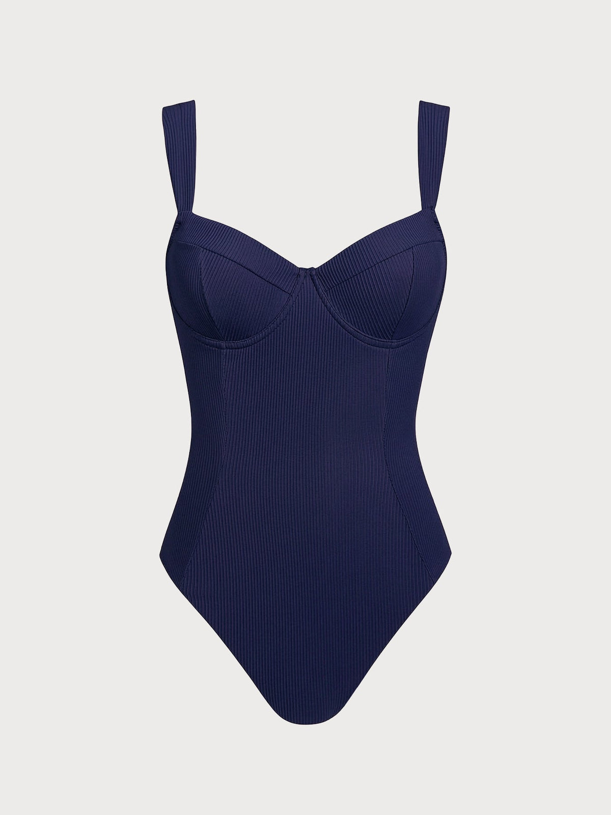 Navy Cross Back Tummy Control One-Piece Swimsuit