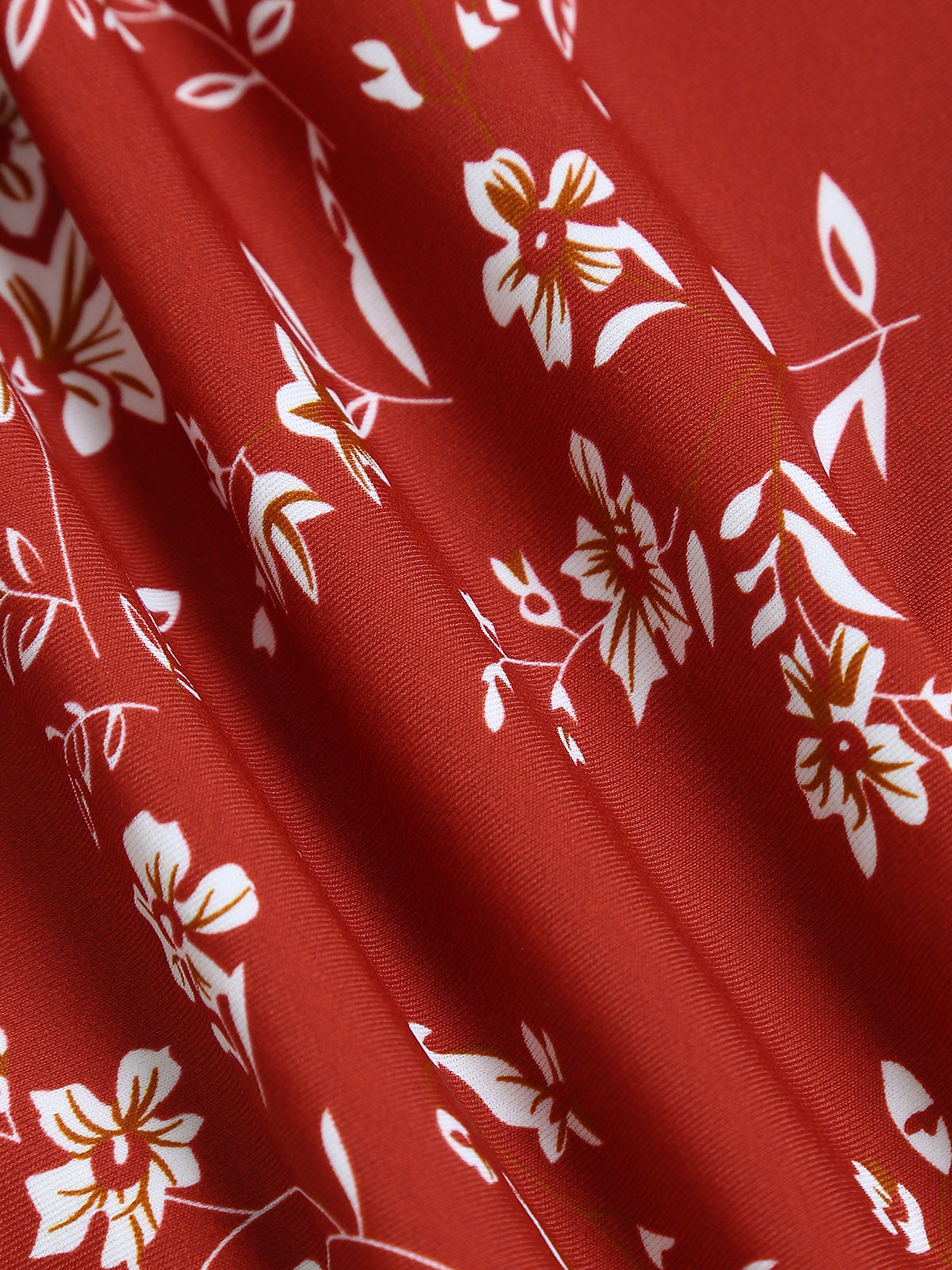 Red Floral Print Underwire Bikini Top