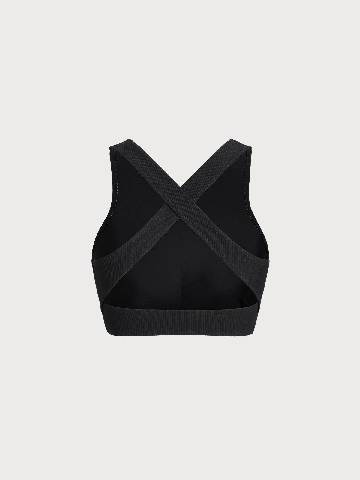 Black Crop Surf Top