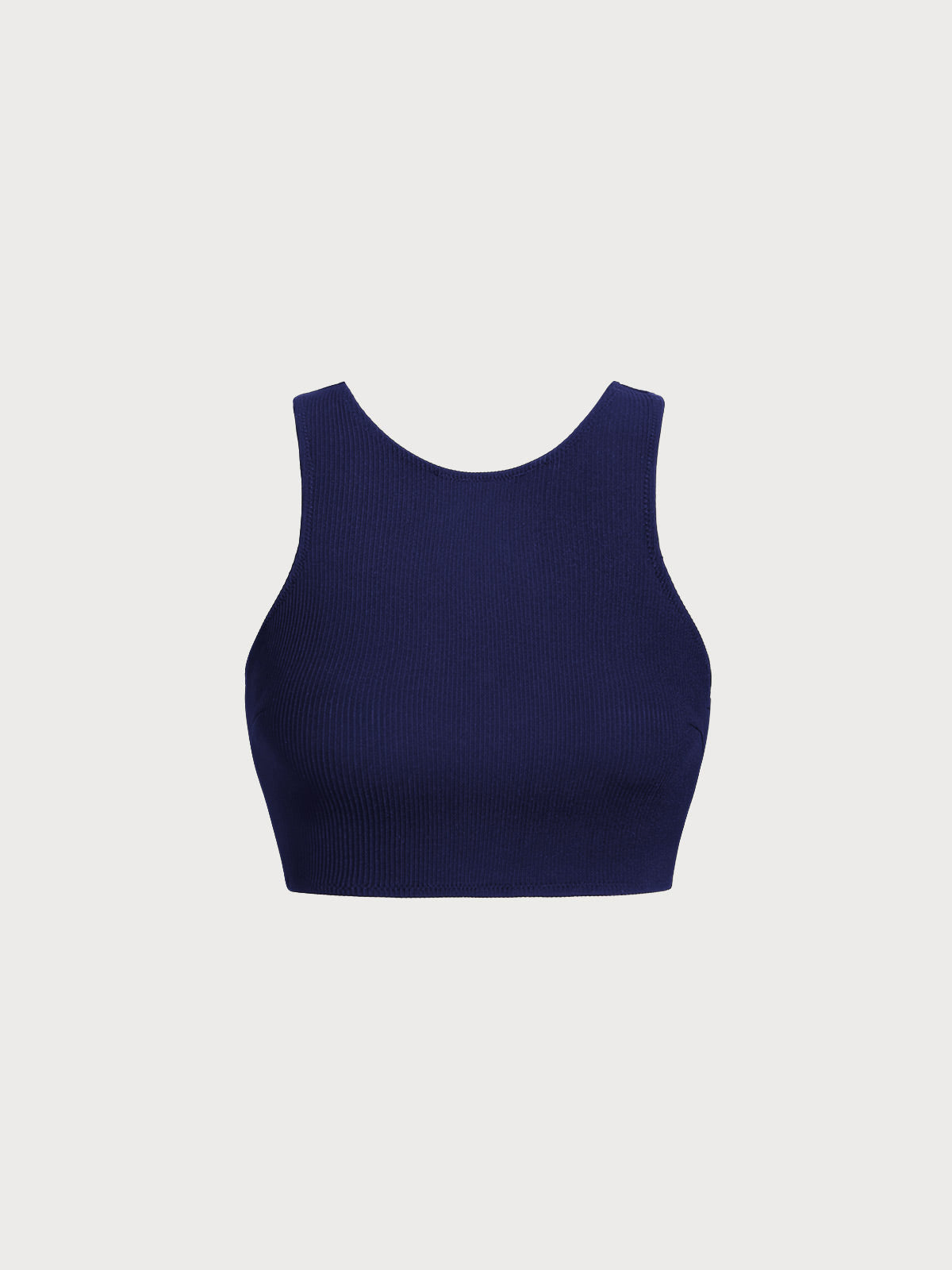 Navy Crop Surf Top