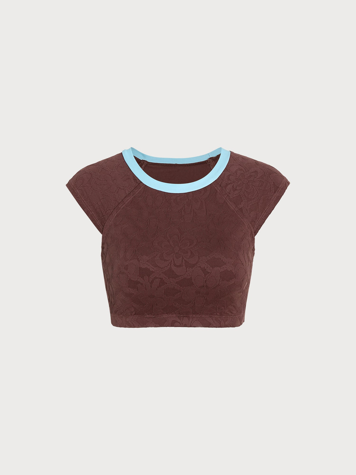 Dark Coffee Jacquard Surf Top