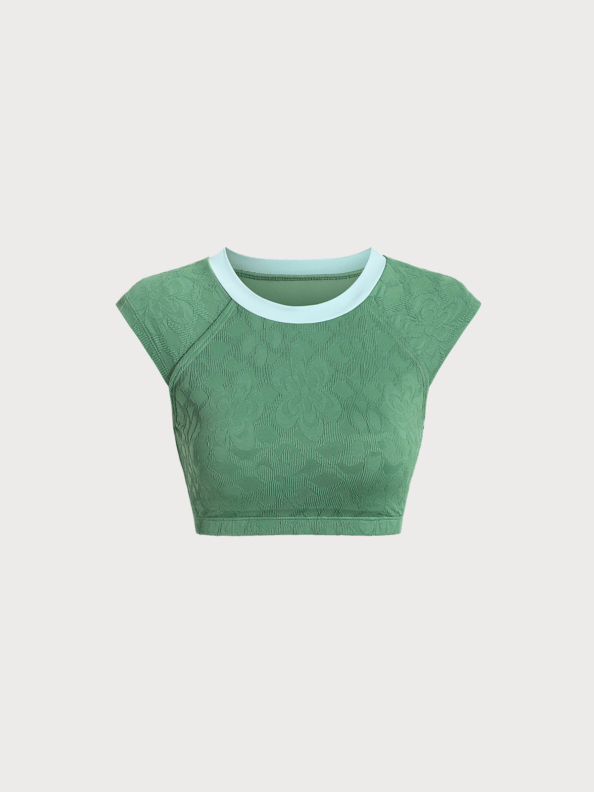Dark Green Jacquard Surf Short Sleeve