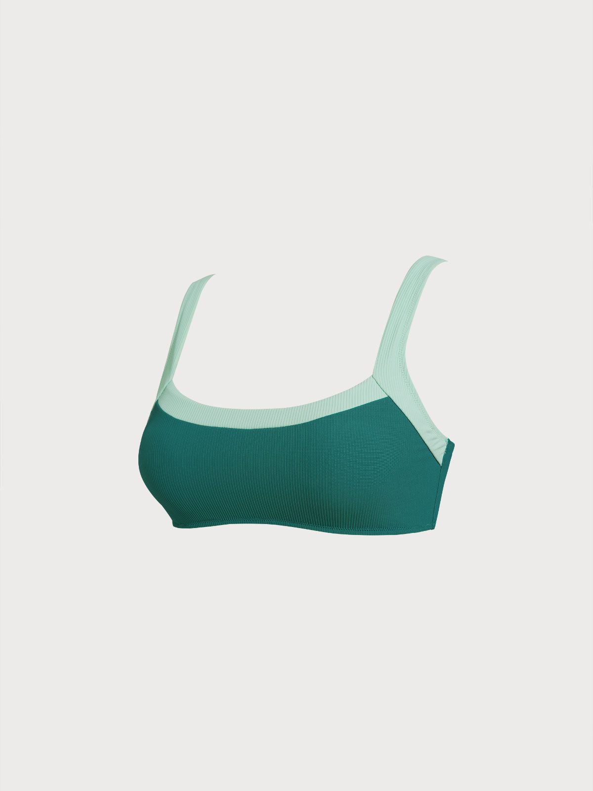 Green Contrast Surf Top