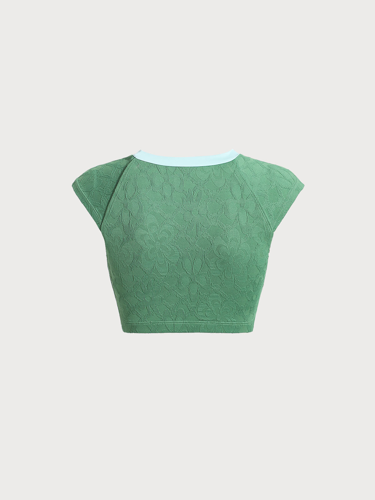 Dark Green Jacquard Surf Short Sleeve