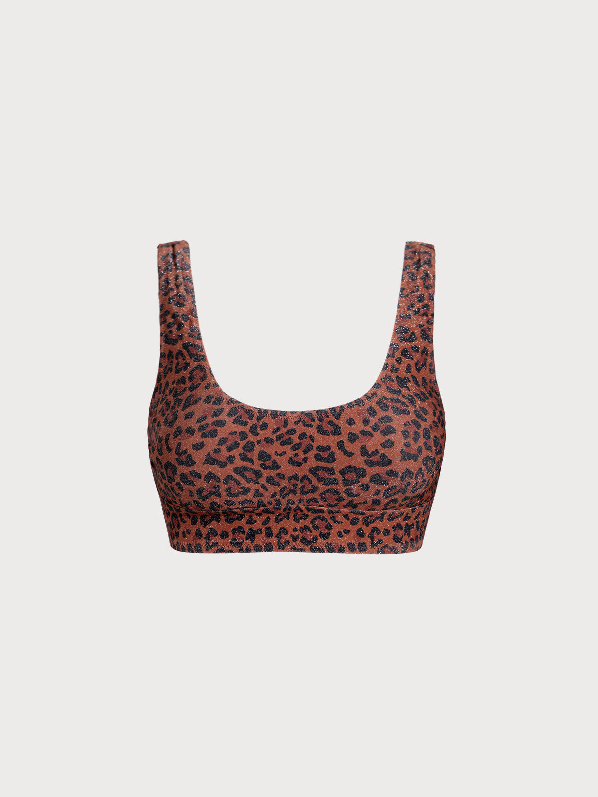Leopard Print X Cross Surf Bra