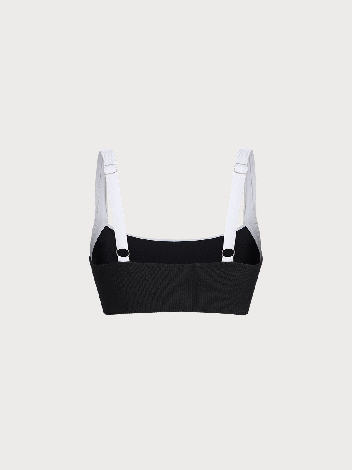 Black Contrast Surf Top