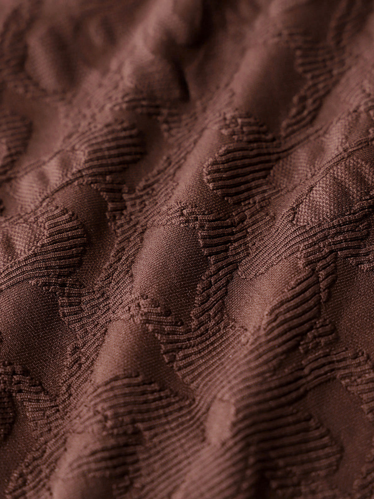 Dark Coffee Jacquard Surf Top