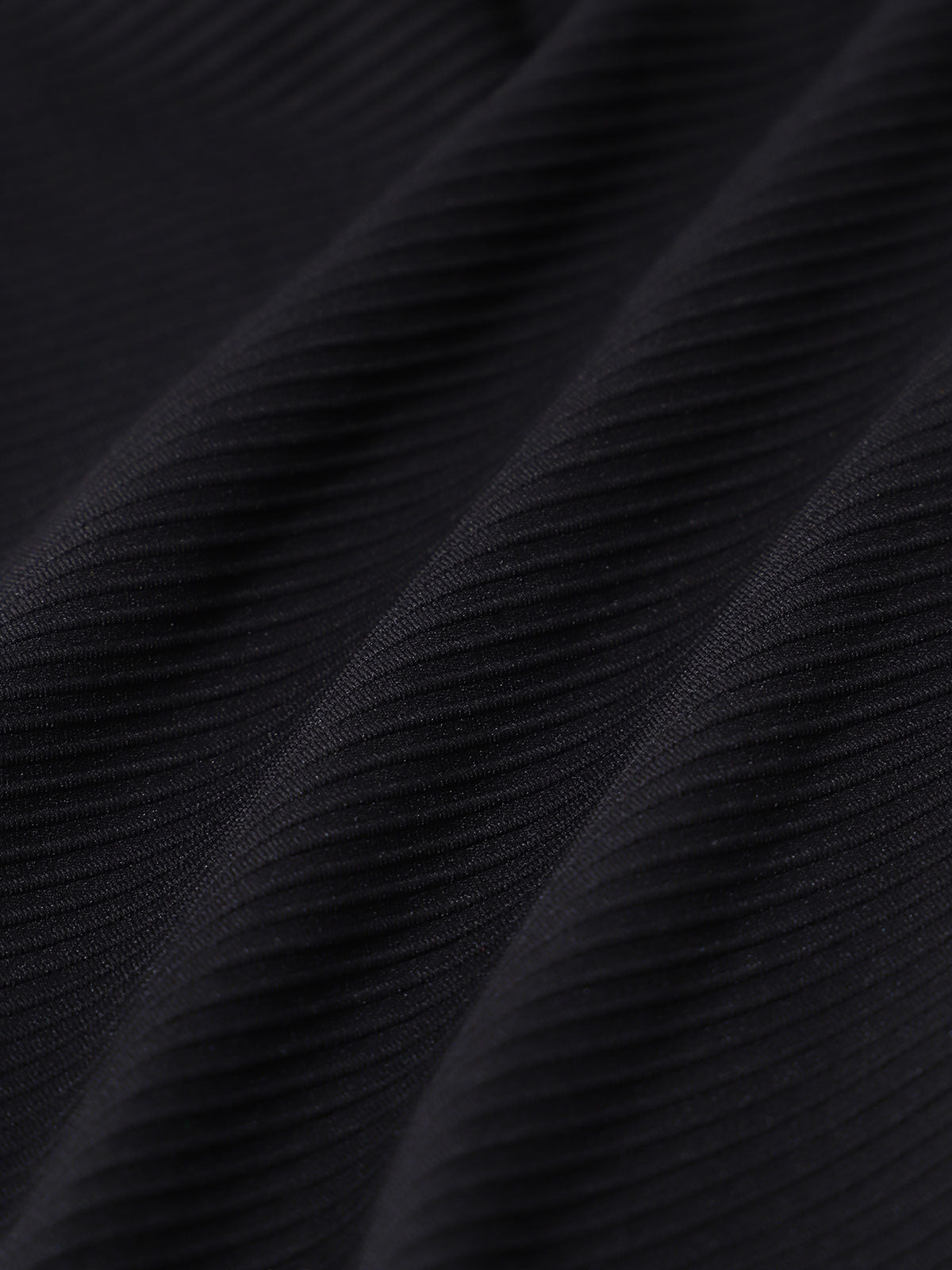 Black Contrast Surf Top