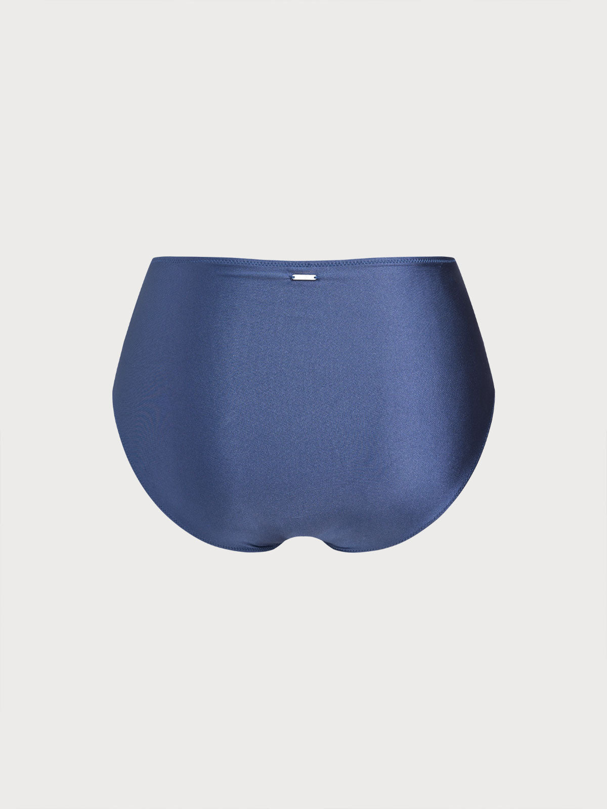 Blue Ruched Plus Size Tankini Bottom