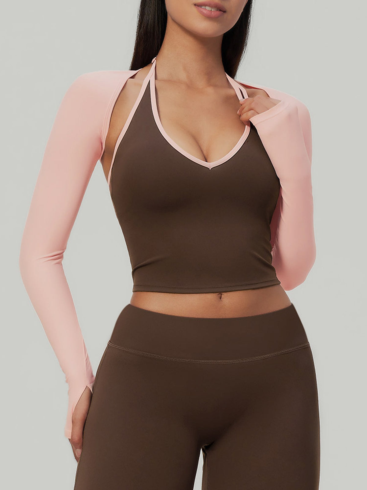 Pink Long Sleeve Shrug