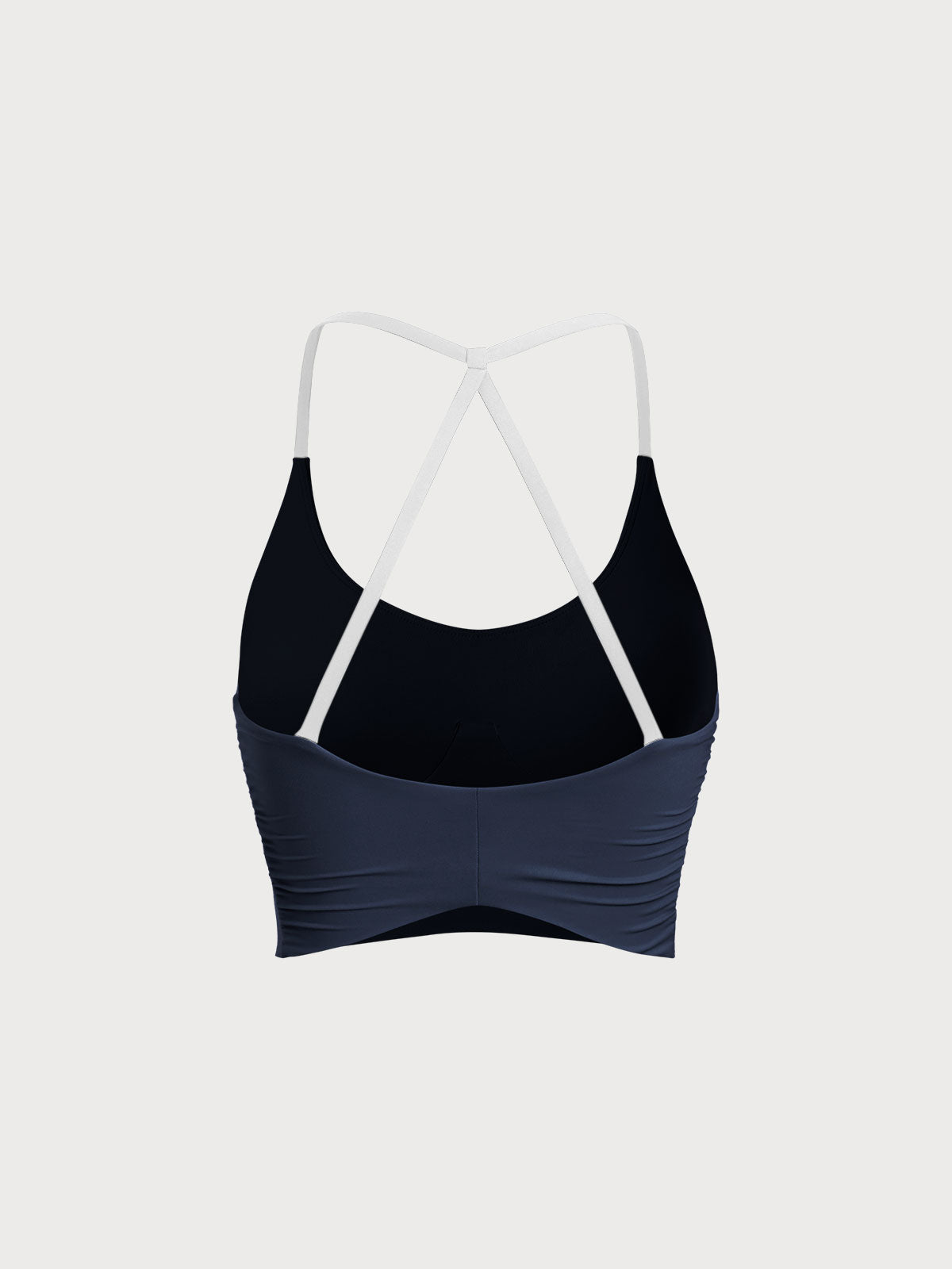 Navy Halter Sports Bra - Light Support