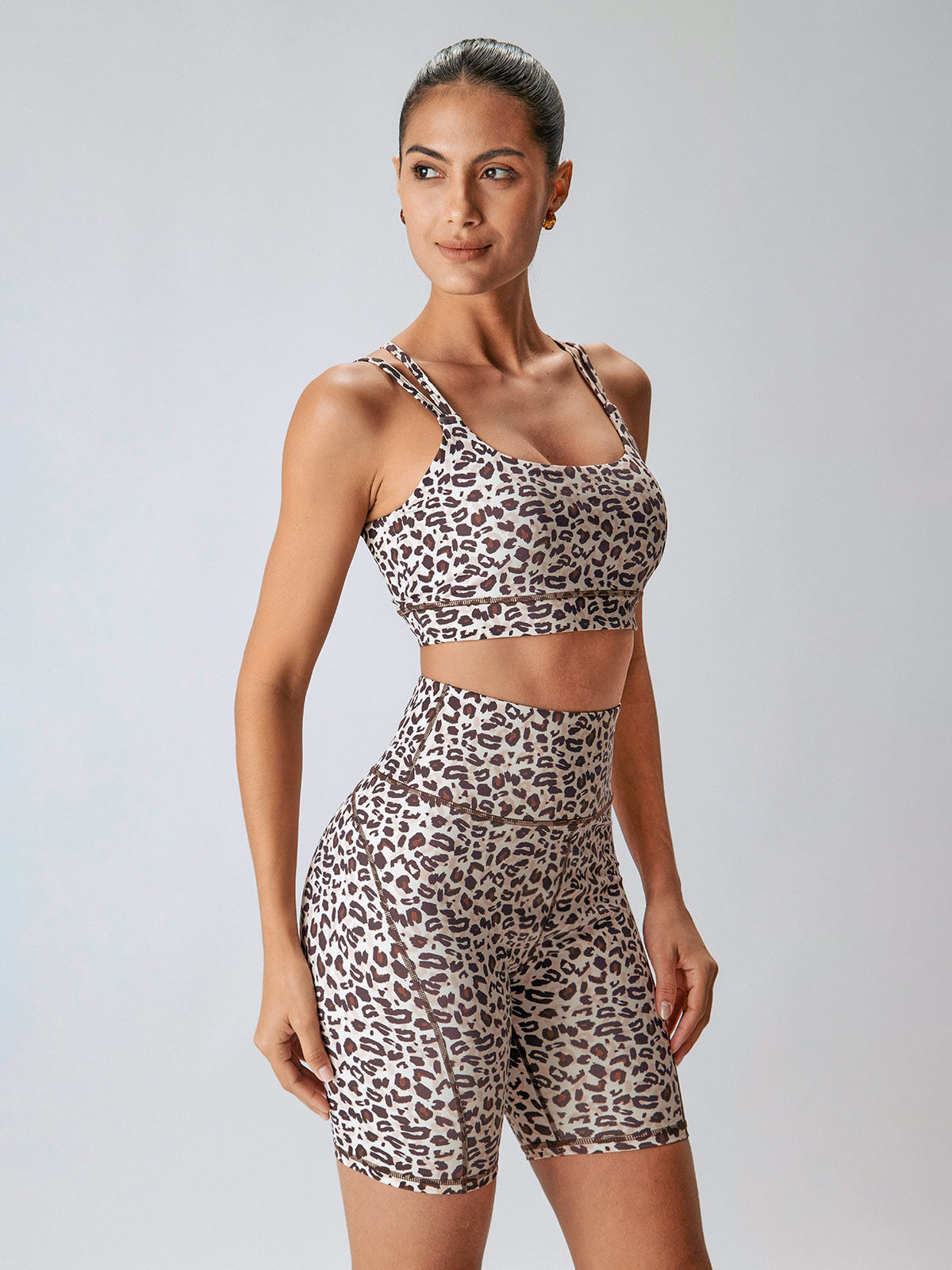 Leopard X-Cross Sports Bra - Light Support