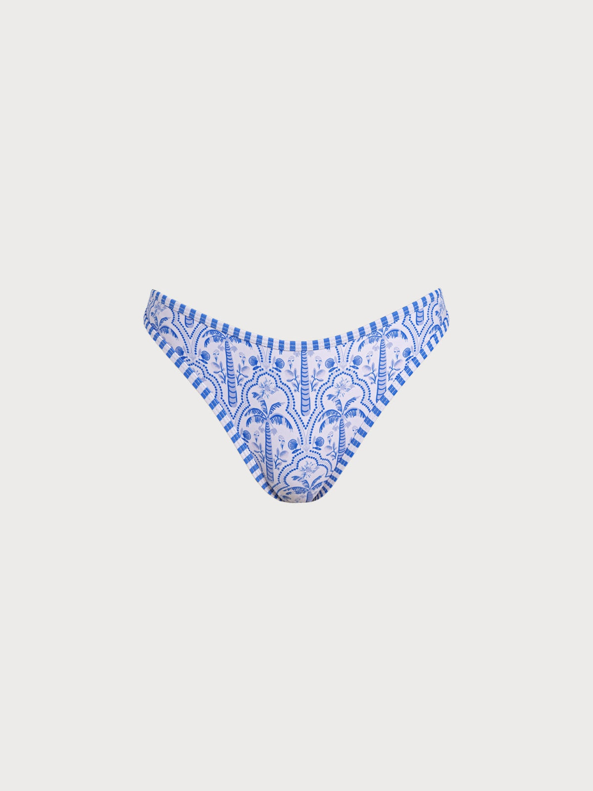 Blue Print Mid-Cut Bikini Bottom