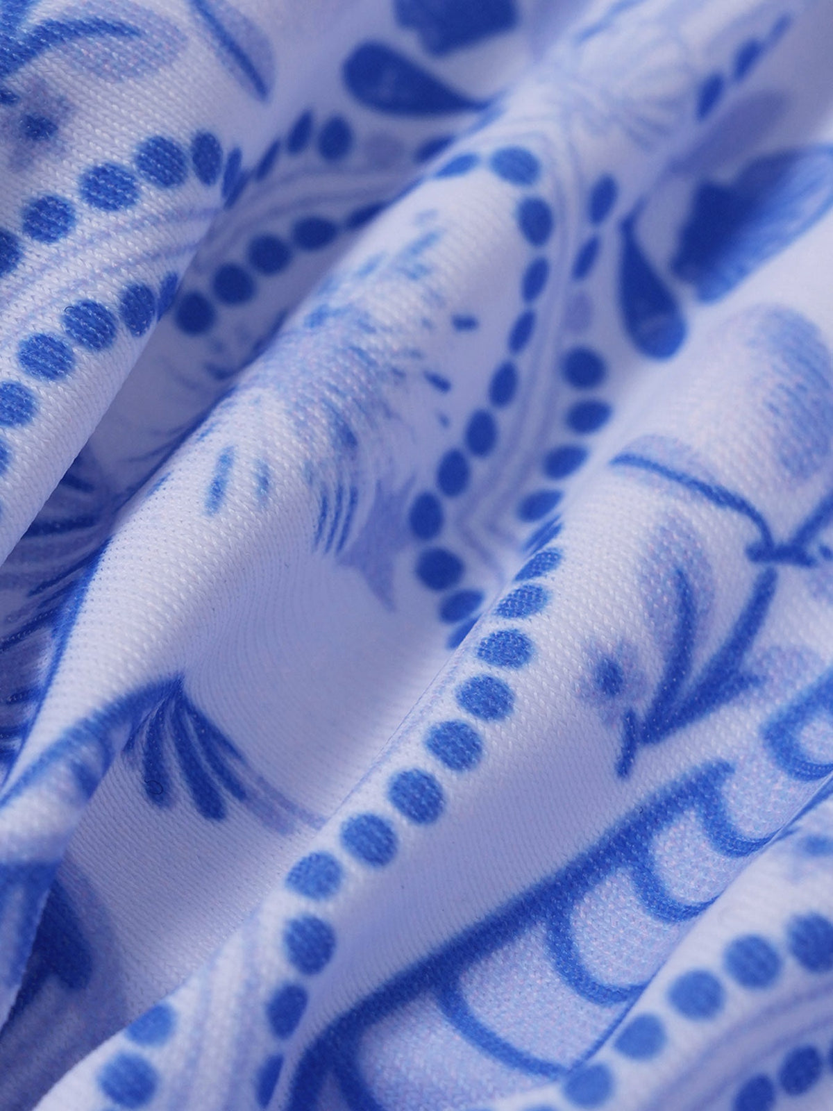 Blue Print Mid-Cut Bikini Bottom