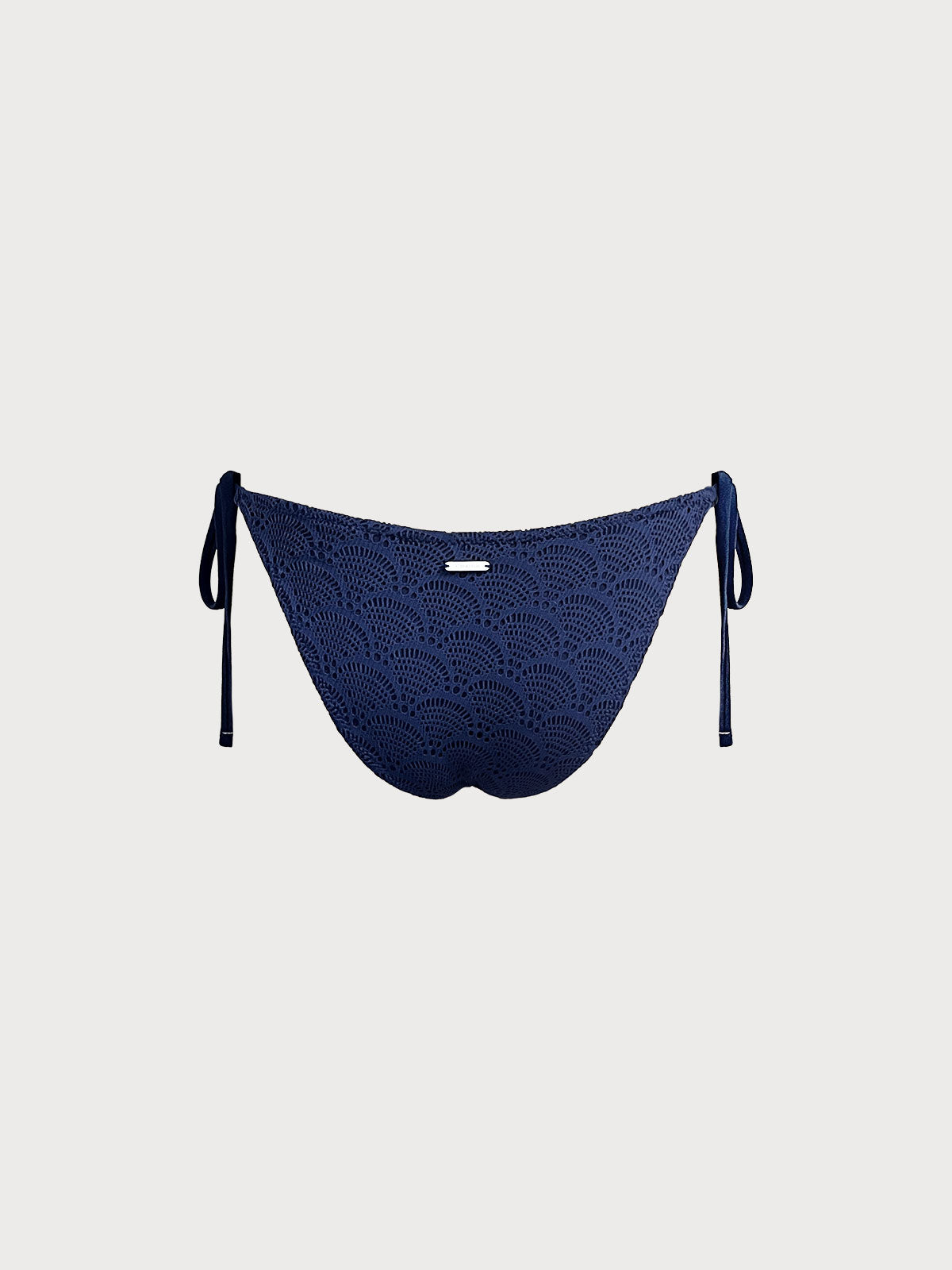 Blue Crochet Tie Bikini Bottom
