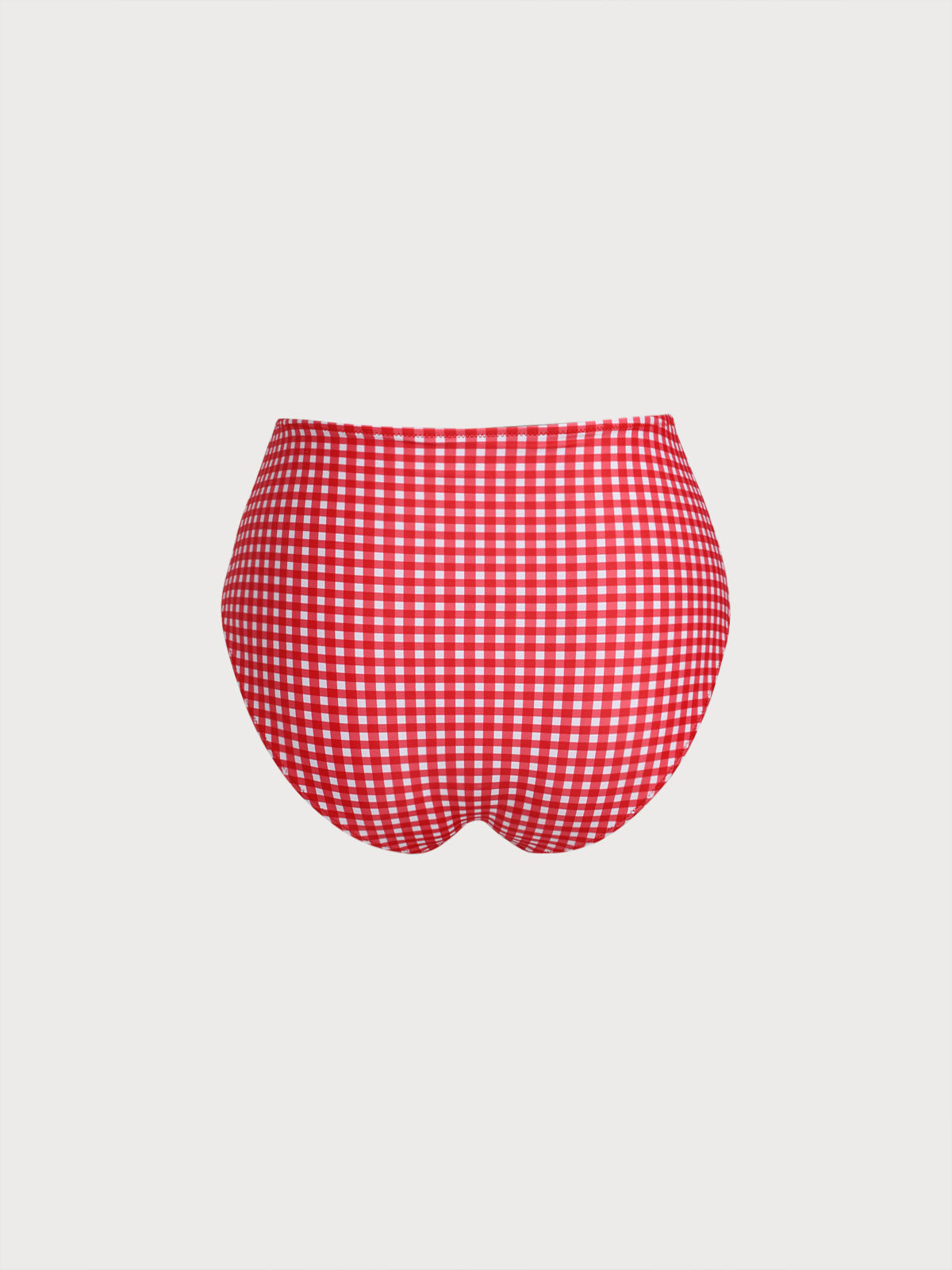 Red Gingham Plus Size Tankini Bottom