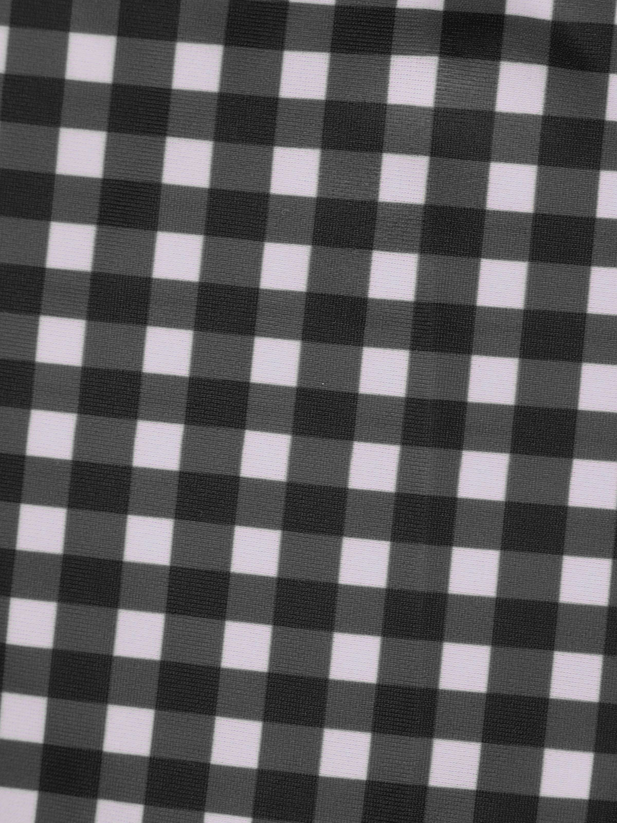 Black Gingham Plus Size Tankini Bottom